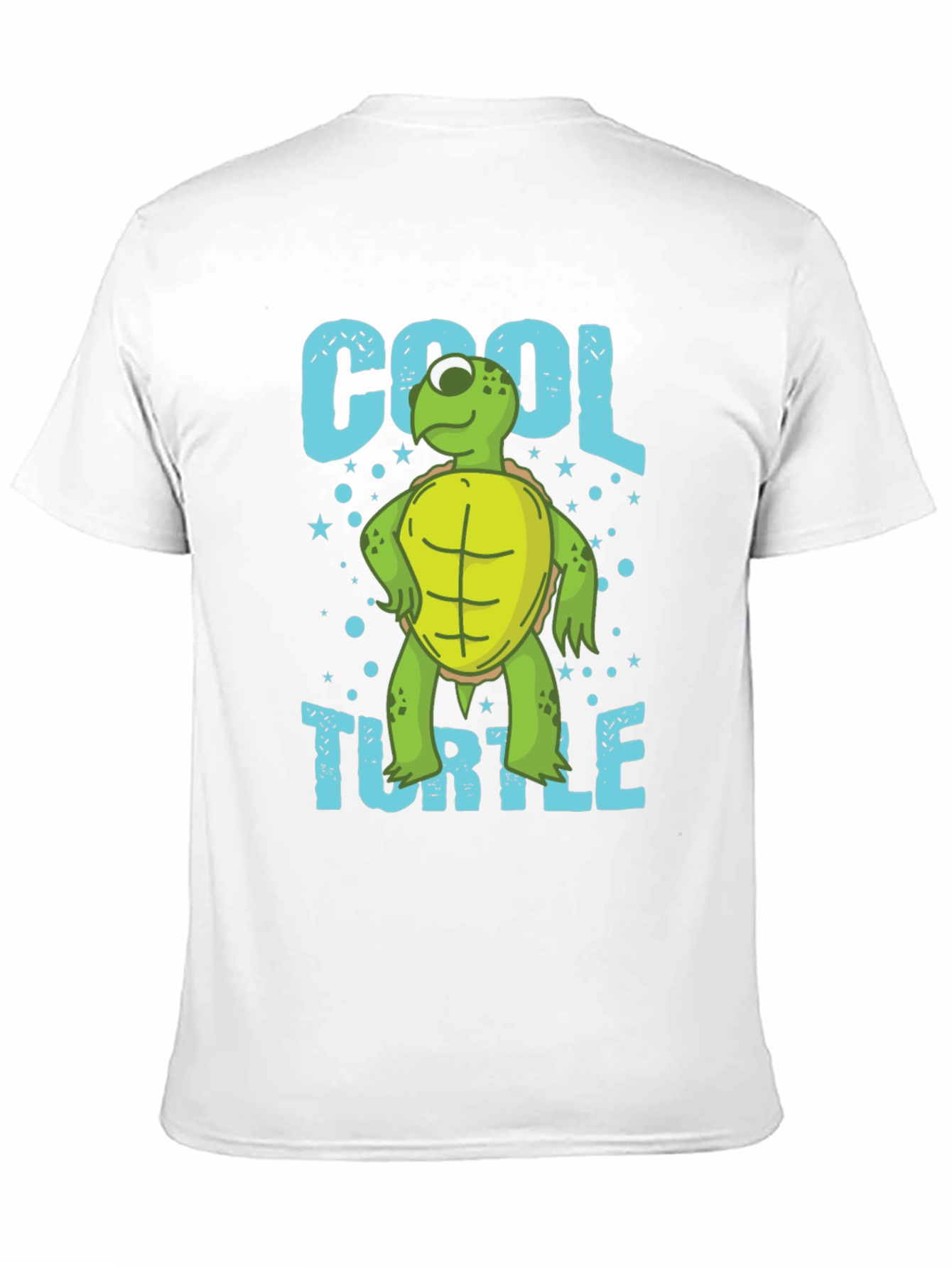 Cool Turtle Graphic T-Shirt Mens Crew Neck