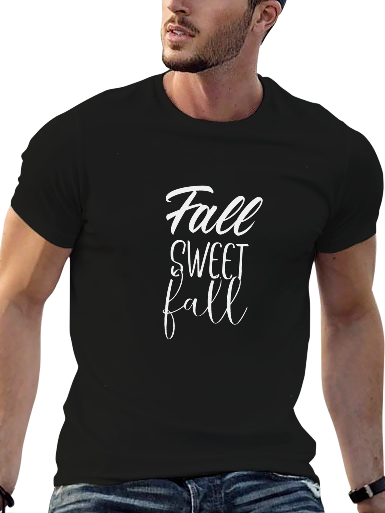 Fall Sweet Fall Graphic Tee - Black