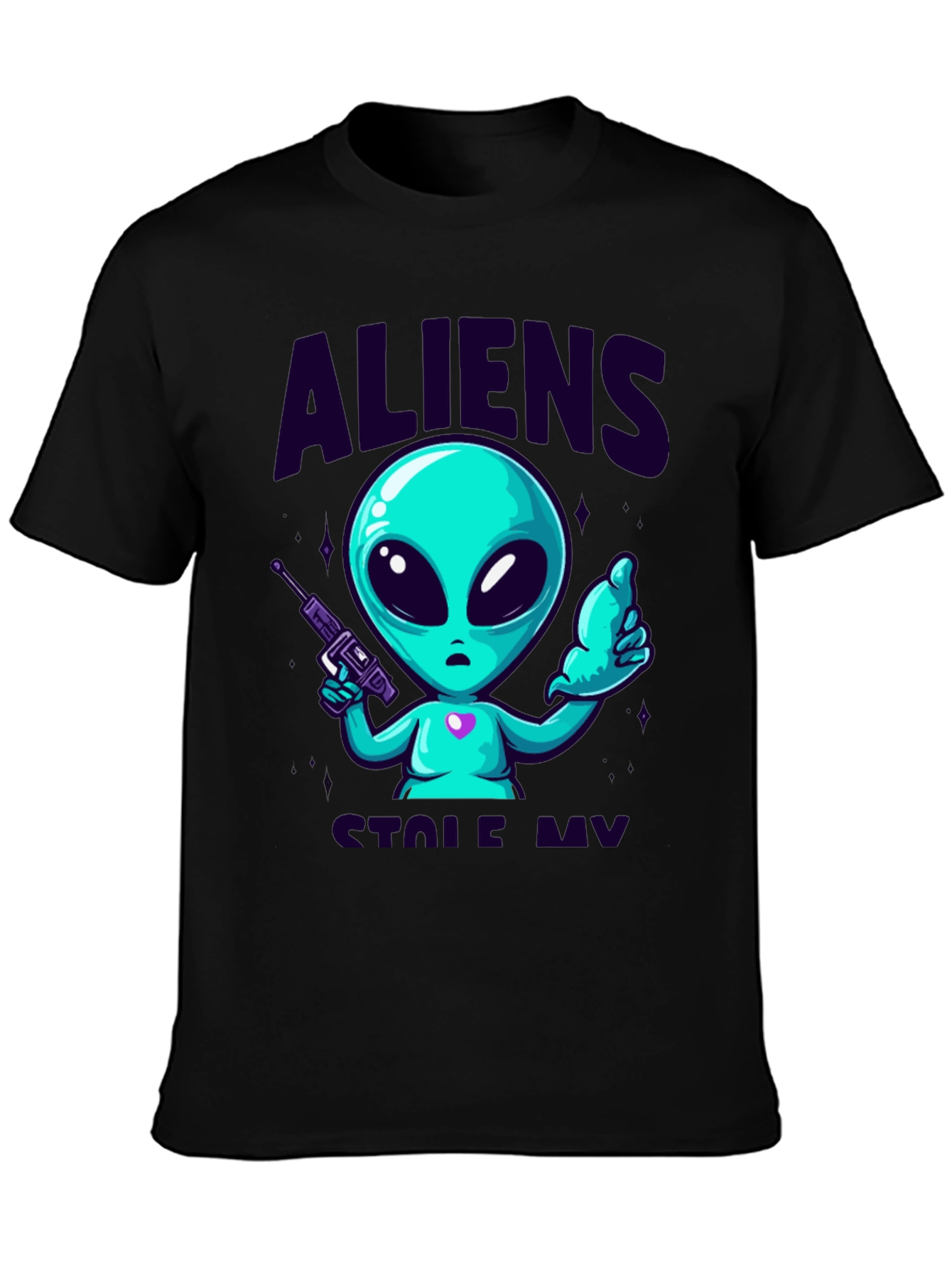 Alien Graphic Tee - Space Invasion Style