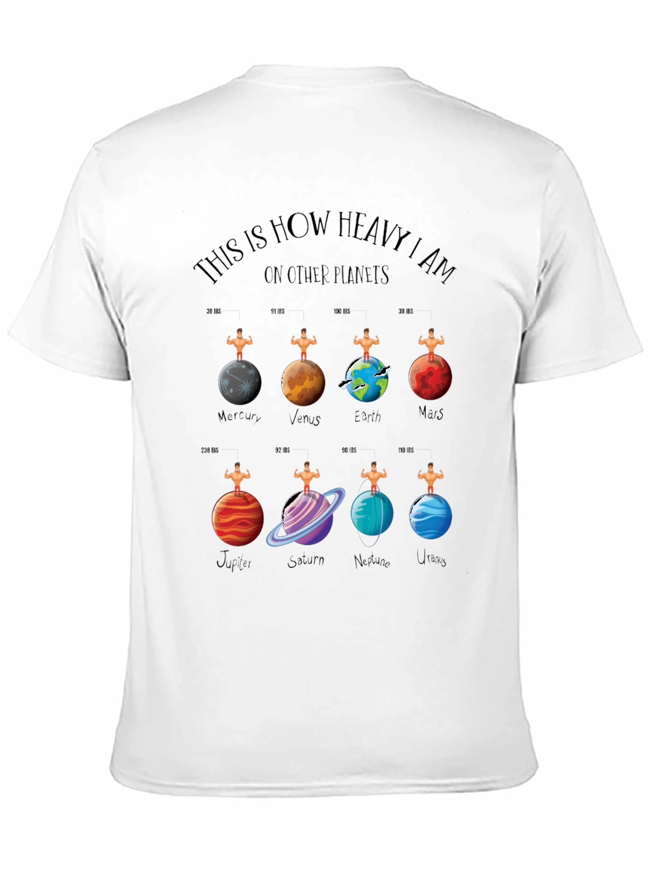 Planets Weight T-Shirt