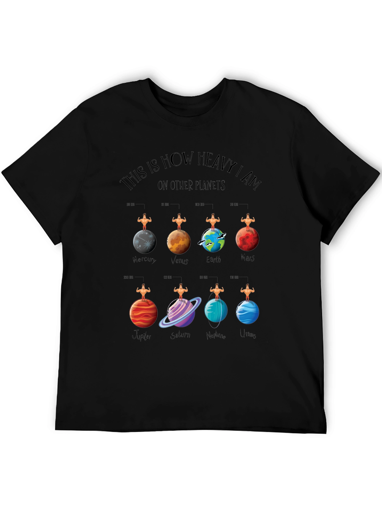 Planets Weight T-Shirt