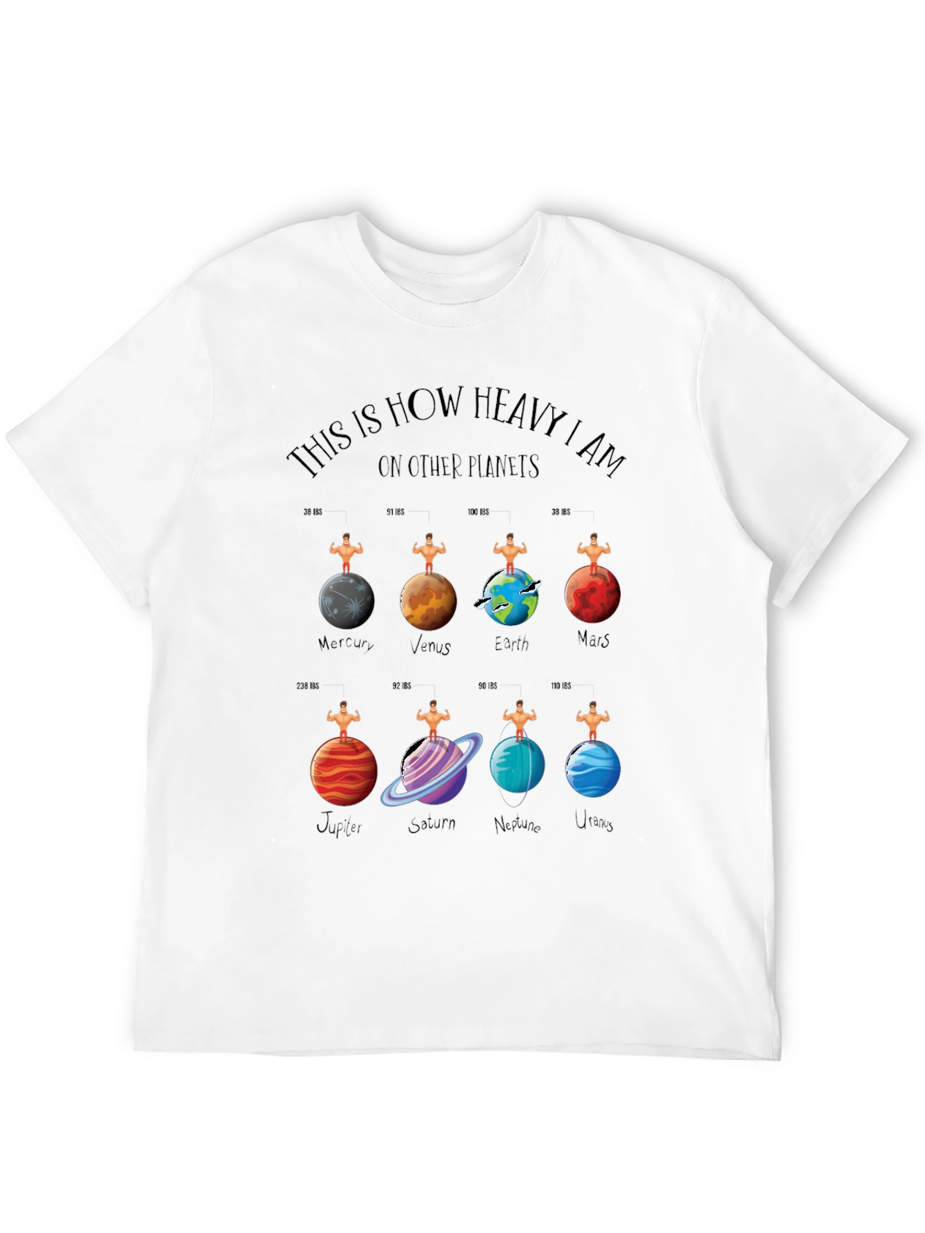 Planets Weight T-Shirt