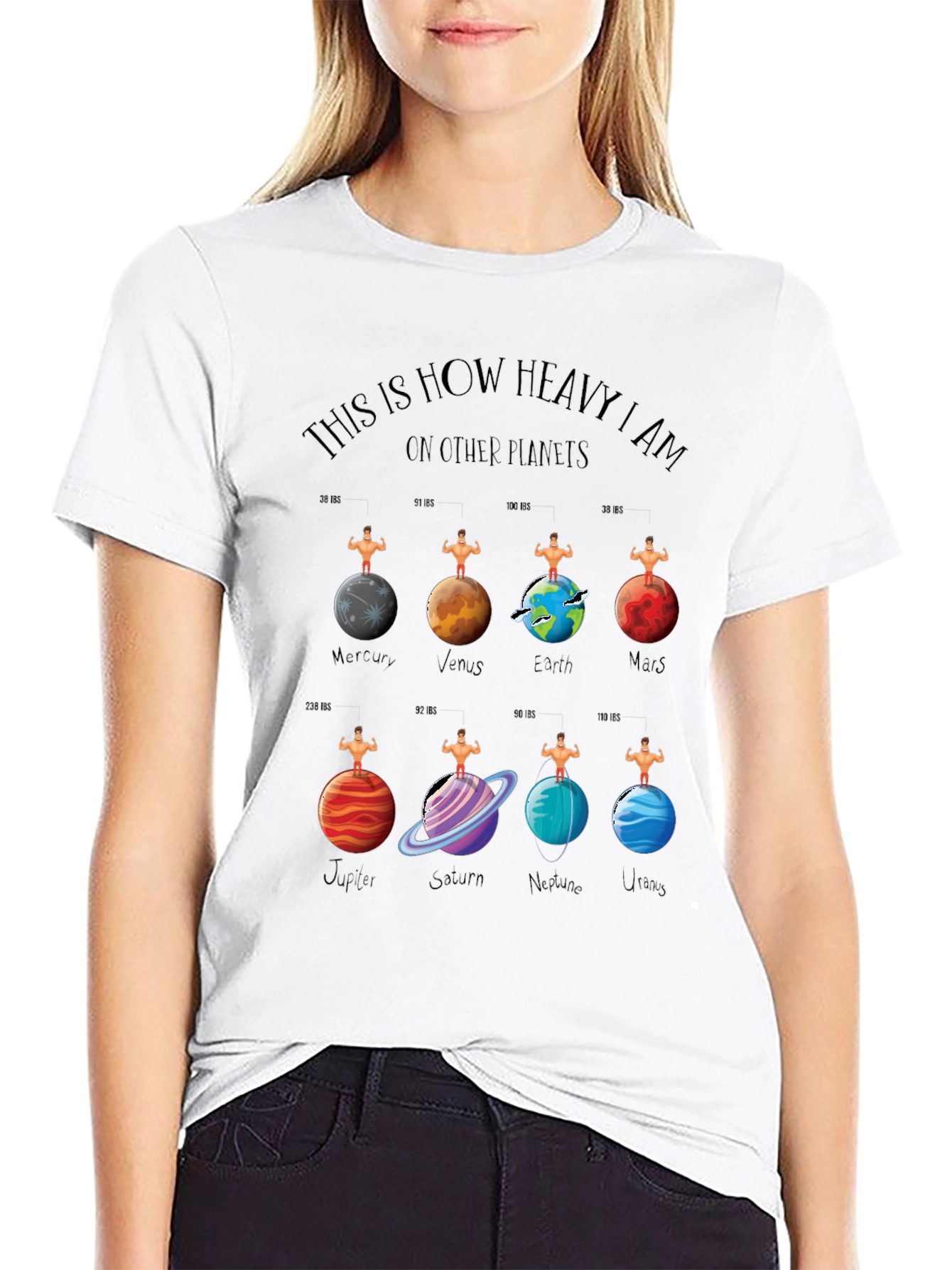 Planets Weight T-Shirt