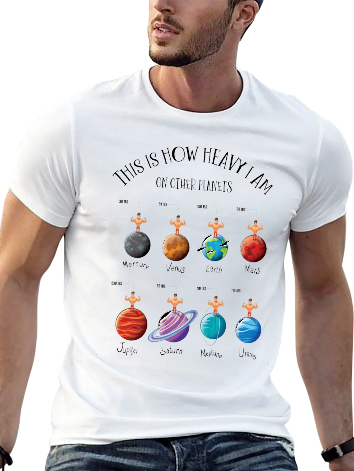 Planets Weight T-Shirt