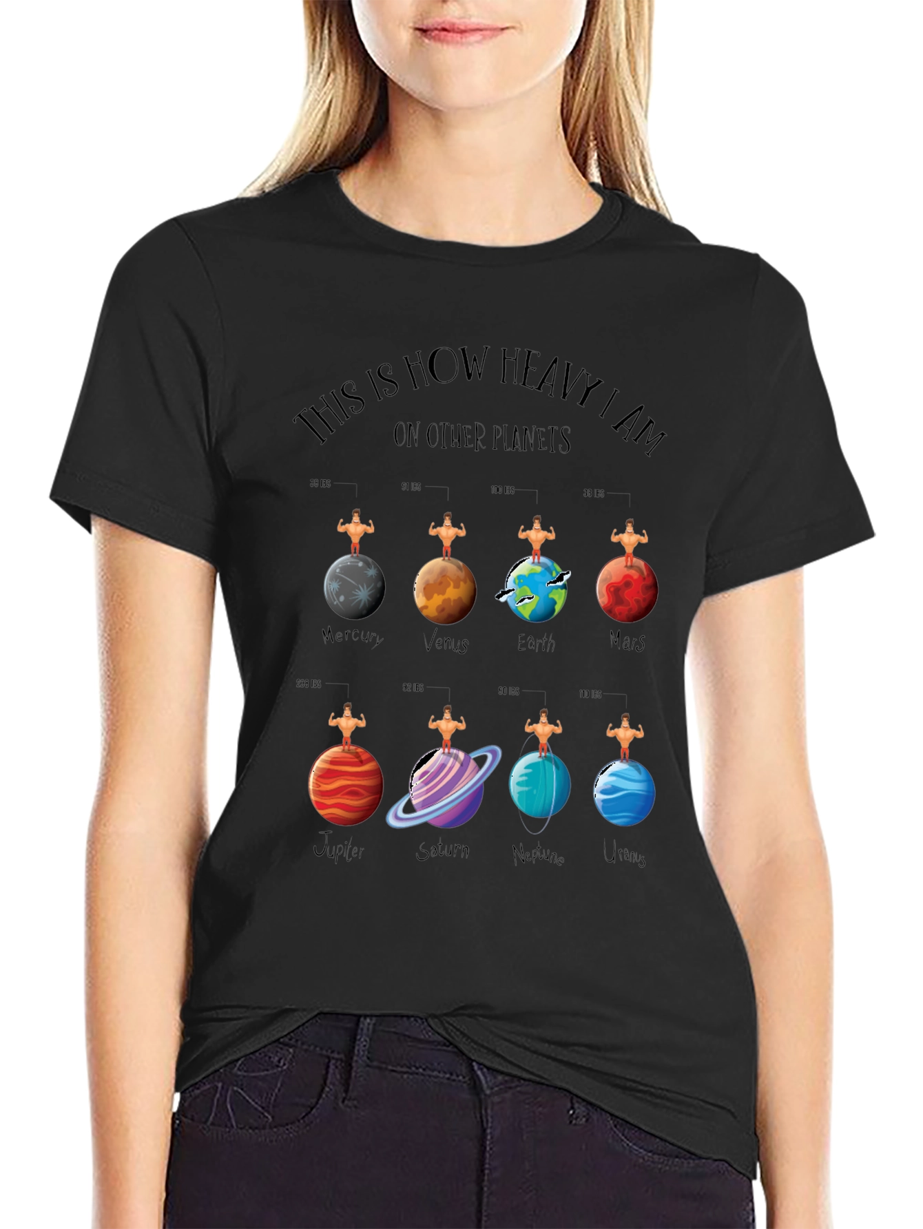 Planets Weight T-Shirt