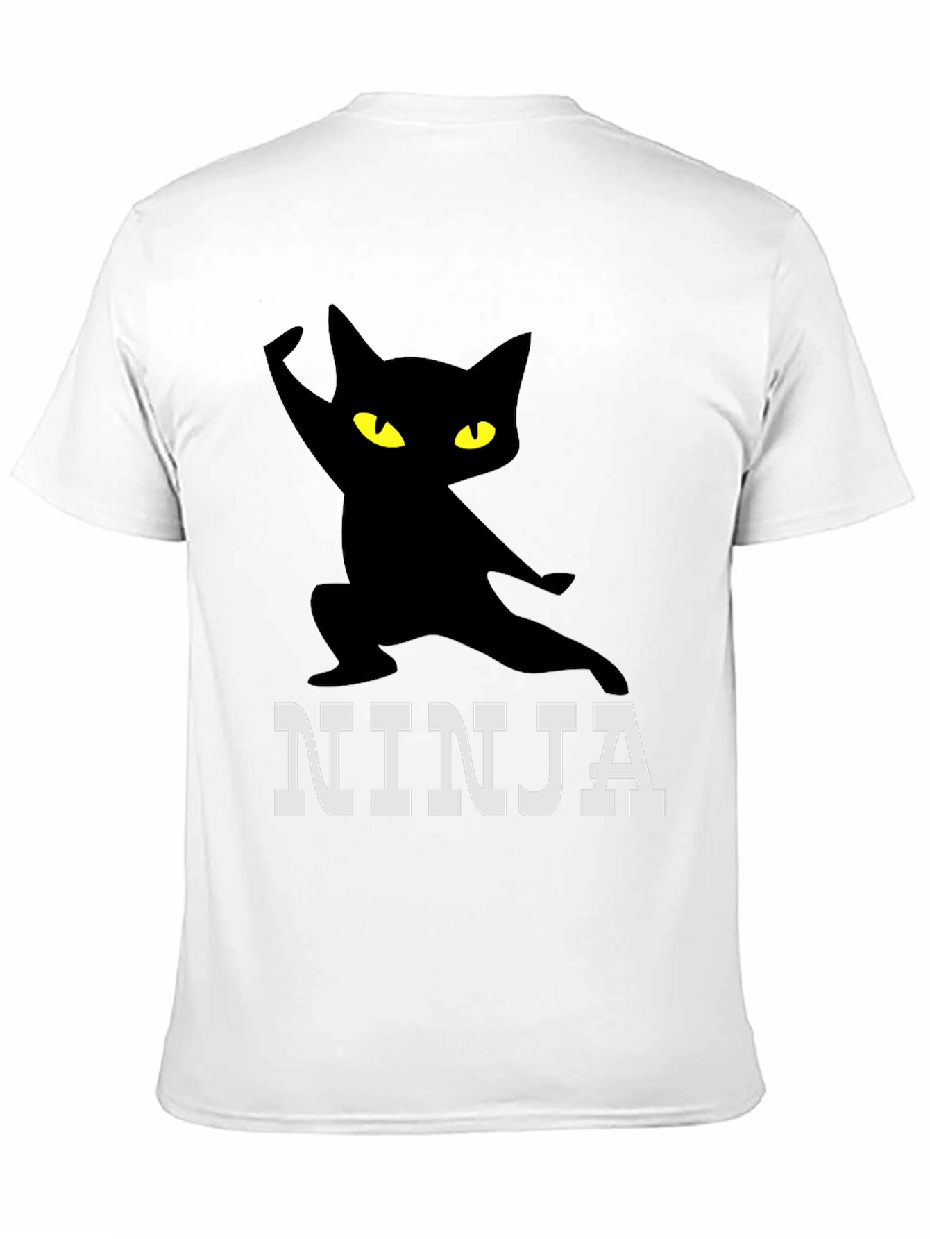 Ninja Cat Graphic Tee - Stealth & Style