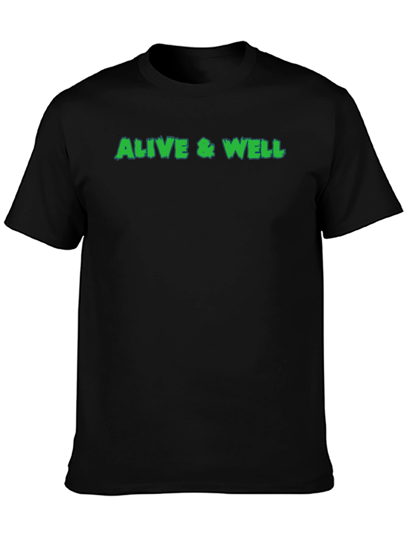 Alive & Well Graphic Tee - Black Cotton T-Shirt