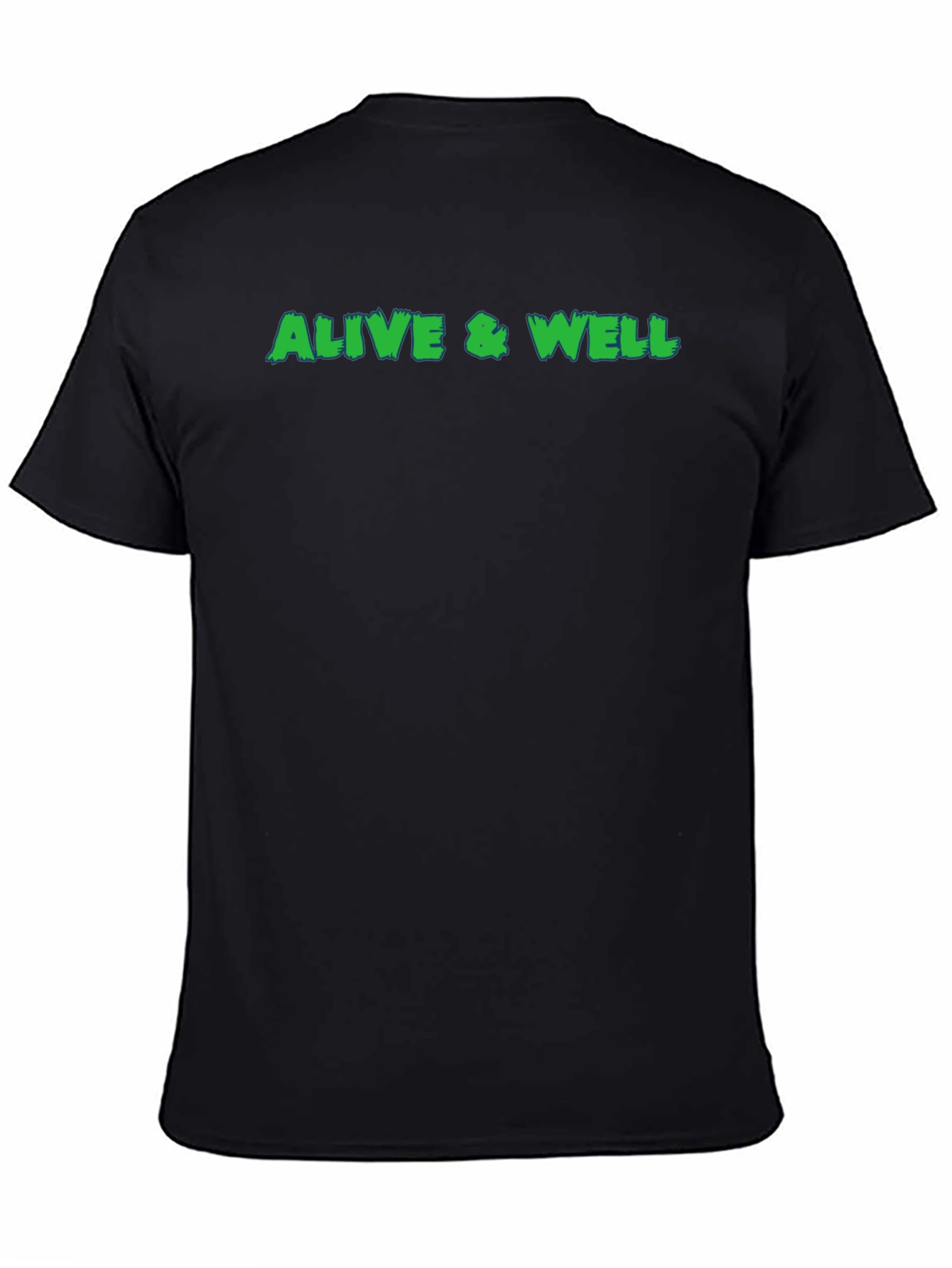 Alive & Well Graphic Tee - Black Cotton T-Shirt