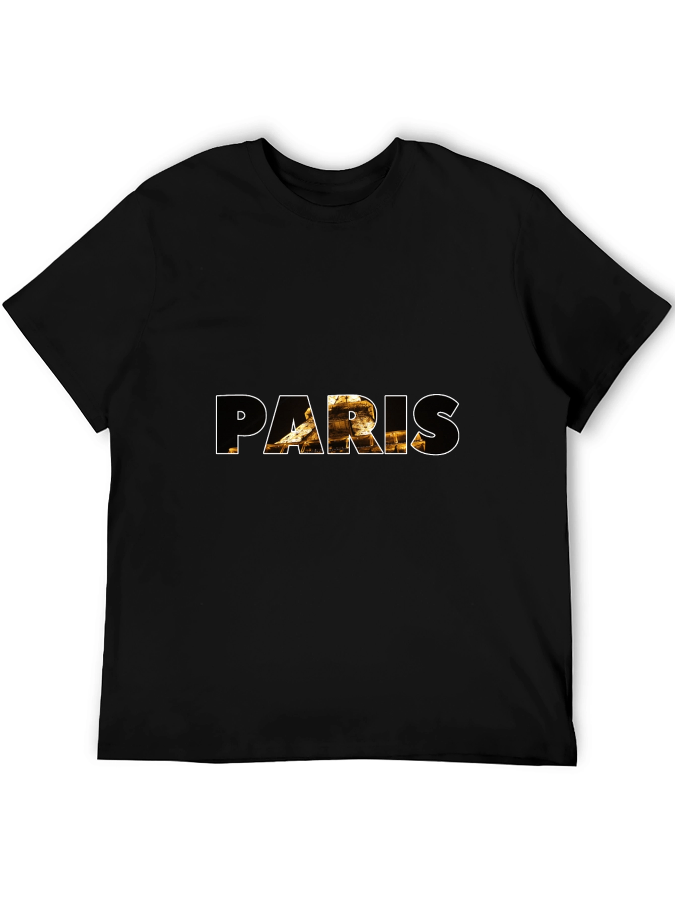Paris Graphic Tee - Black Cotton Blend