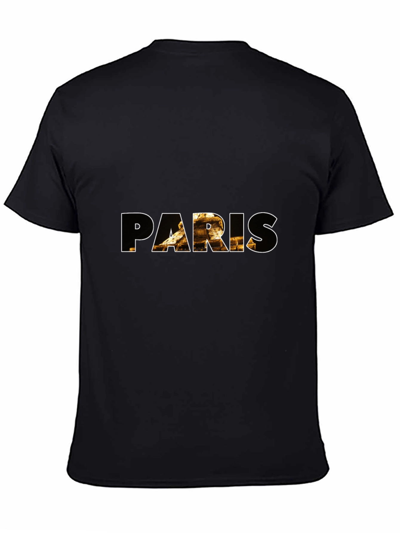 Paris Graphic Tee - Black Cotton Blend