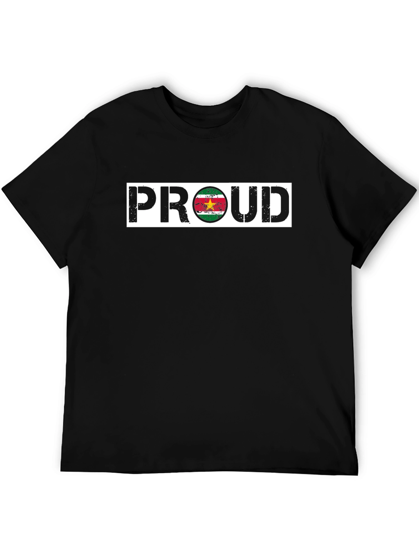 Proud Suriname Flag T-Shirt - Black