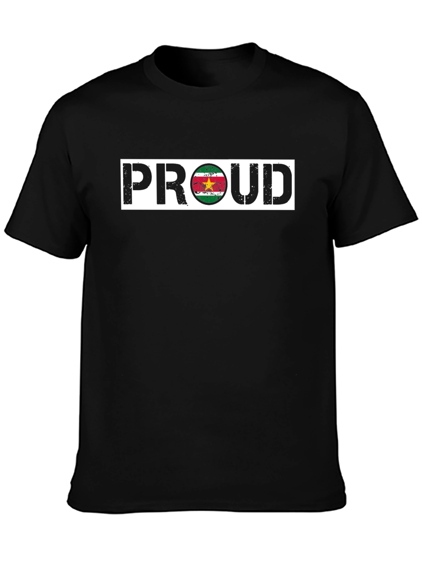 Proud Suriname Flag T-Shirt - Black