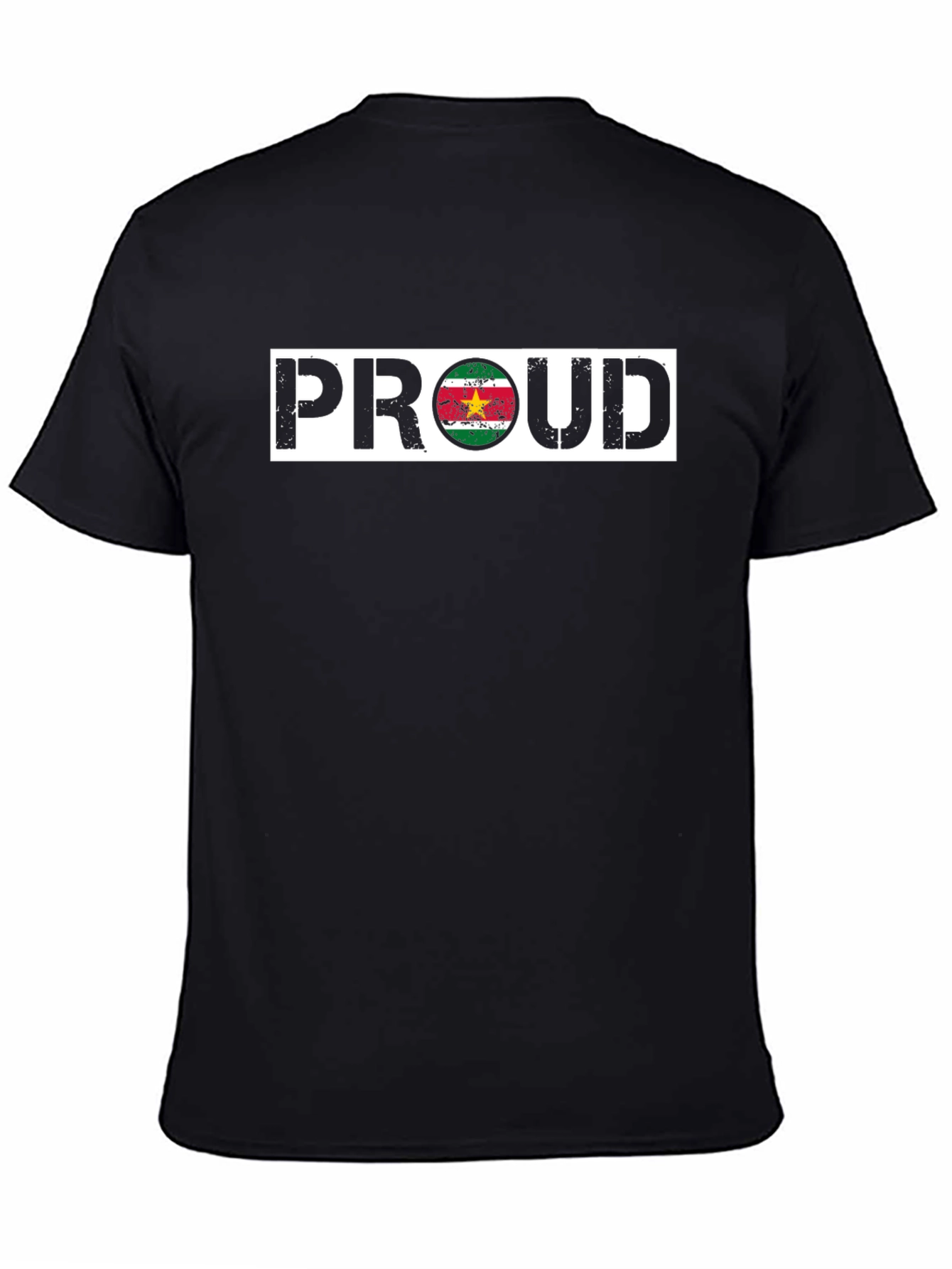 Proud Suriname Flag T-Shirt - Black