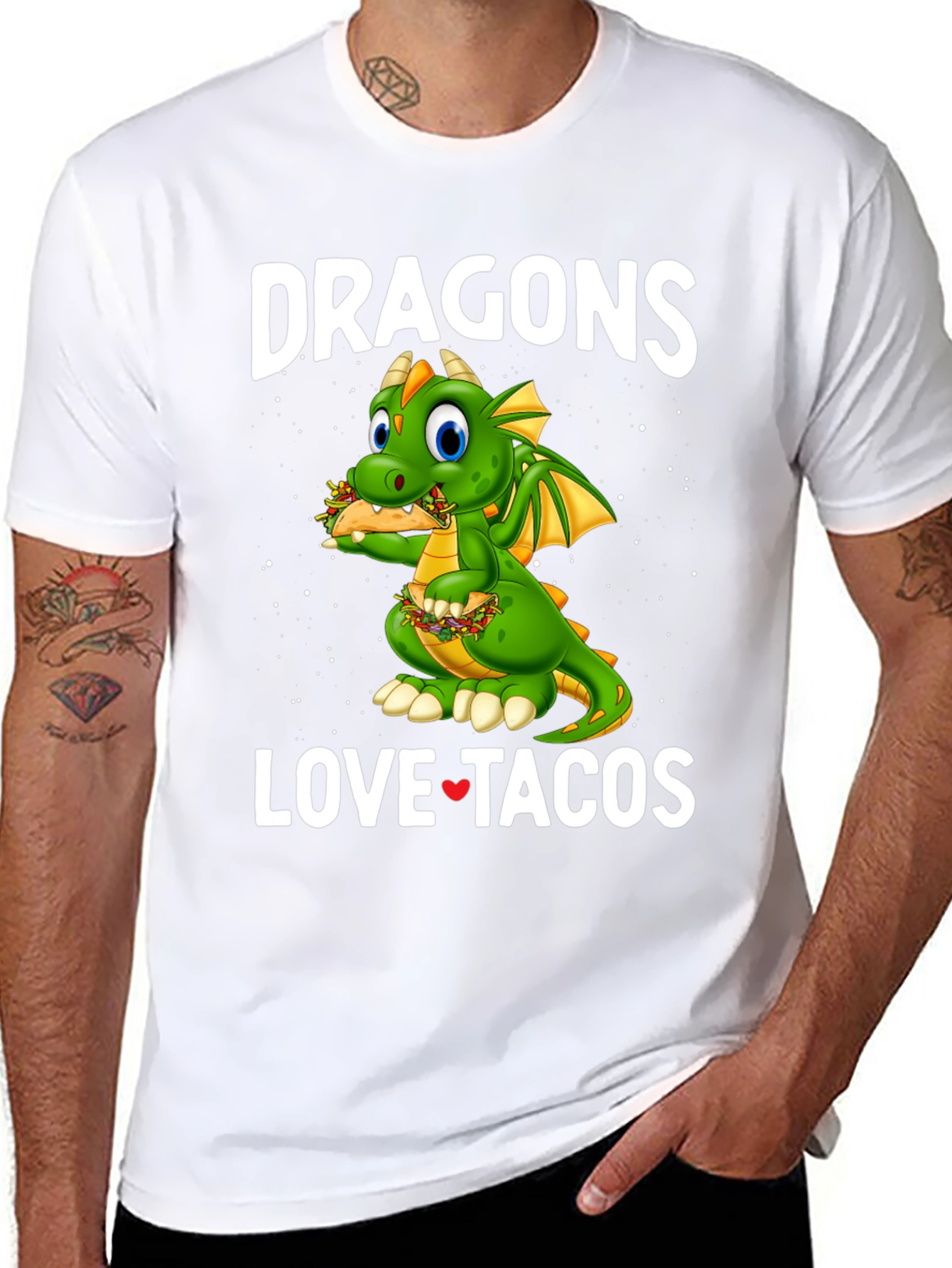 Dragons Love Tacos Graphic Tee