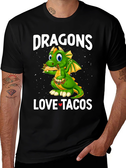 Dragons Love Tacos Graphic Tee