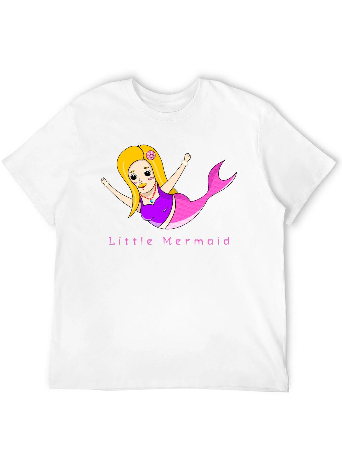 Little Mermaid Graphic Tee - Black