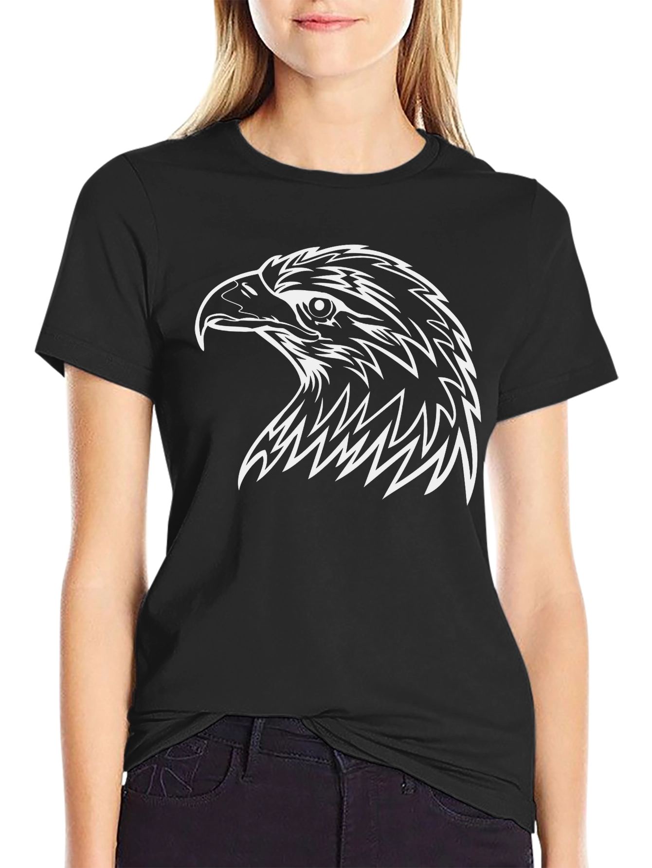 Eagle Graphic Black T-Shirt - Mens Stylish Casual Tee