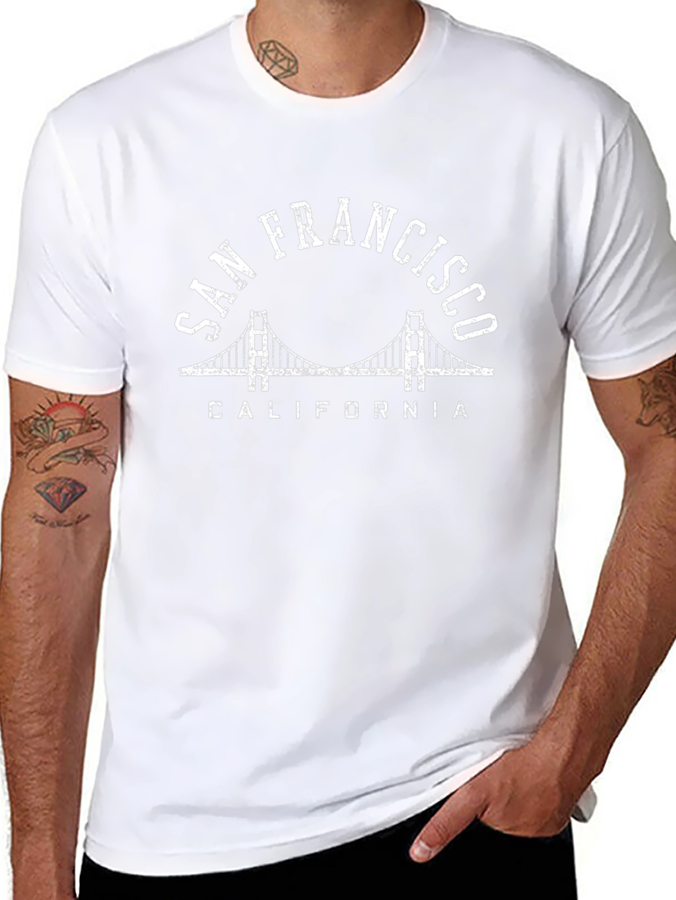 San Francisco California Bridge Graphic Tee