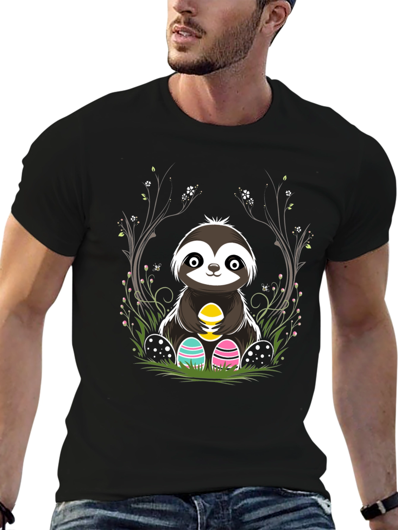 Cute Sloth Easter Egg T-Shirt