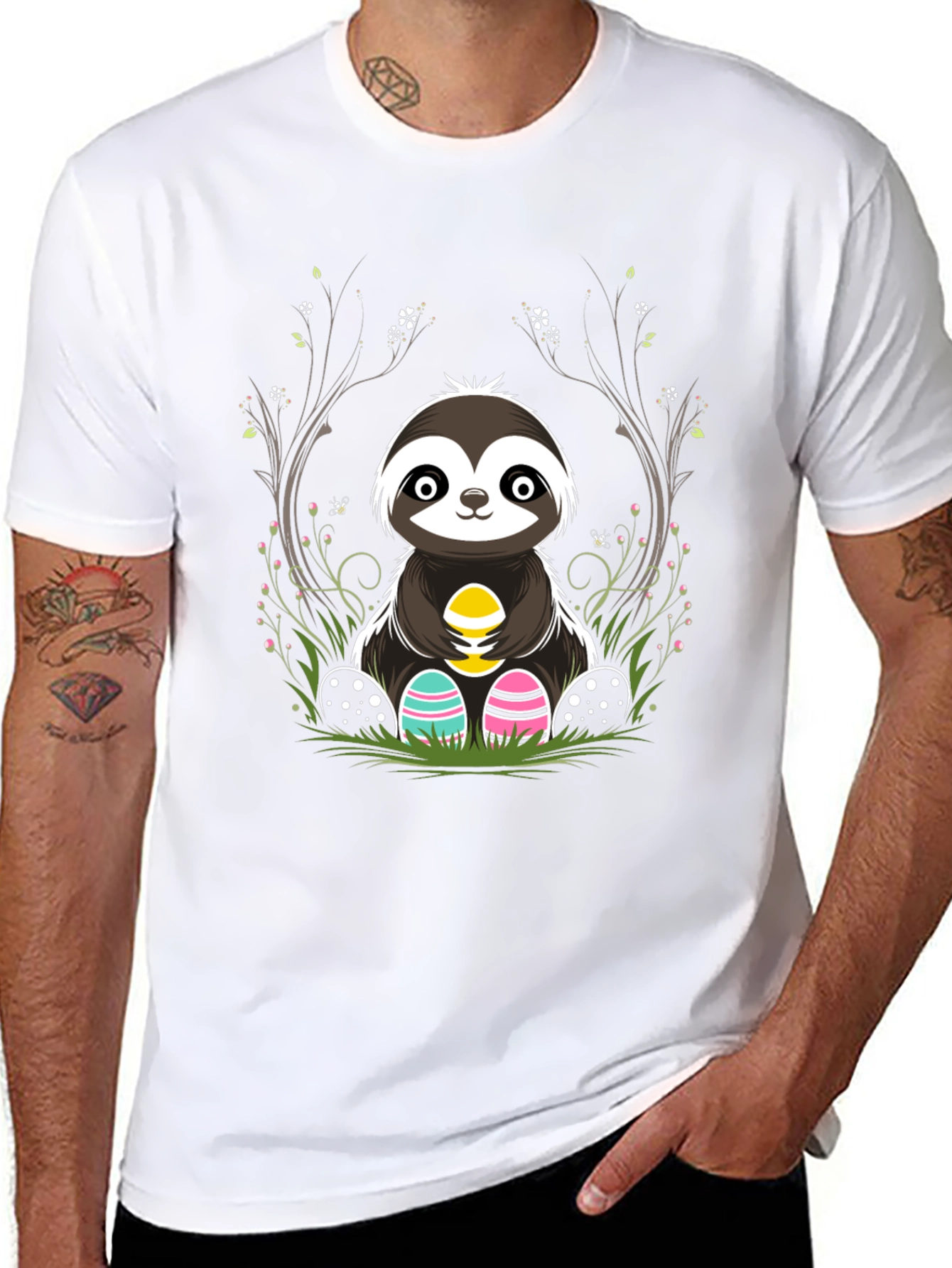 Cute Sloth Easter Egg T-Shirt