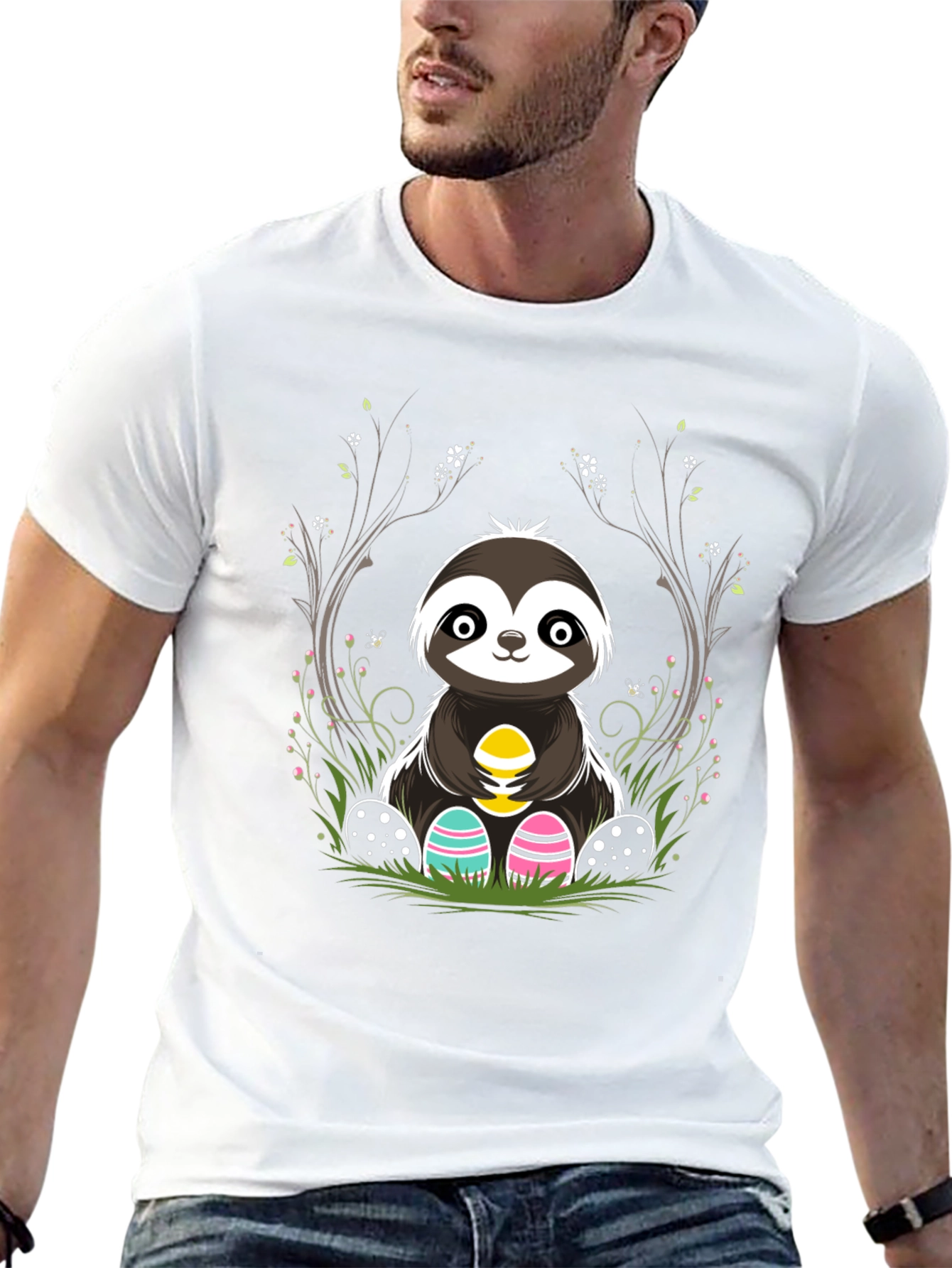 Cute Sloth Easter Egg T-Shirt