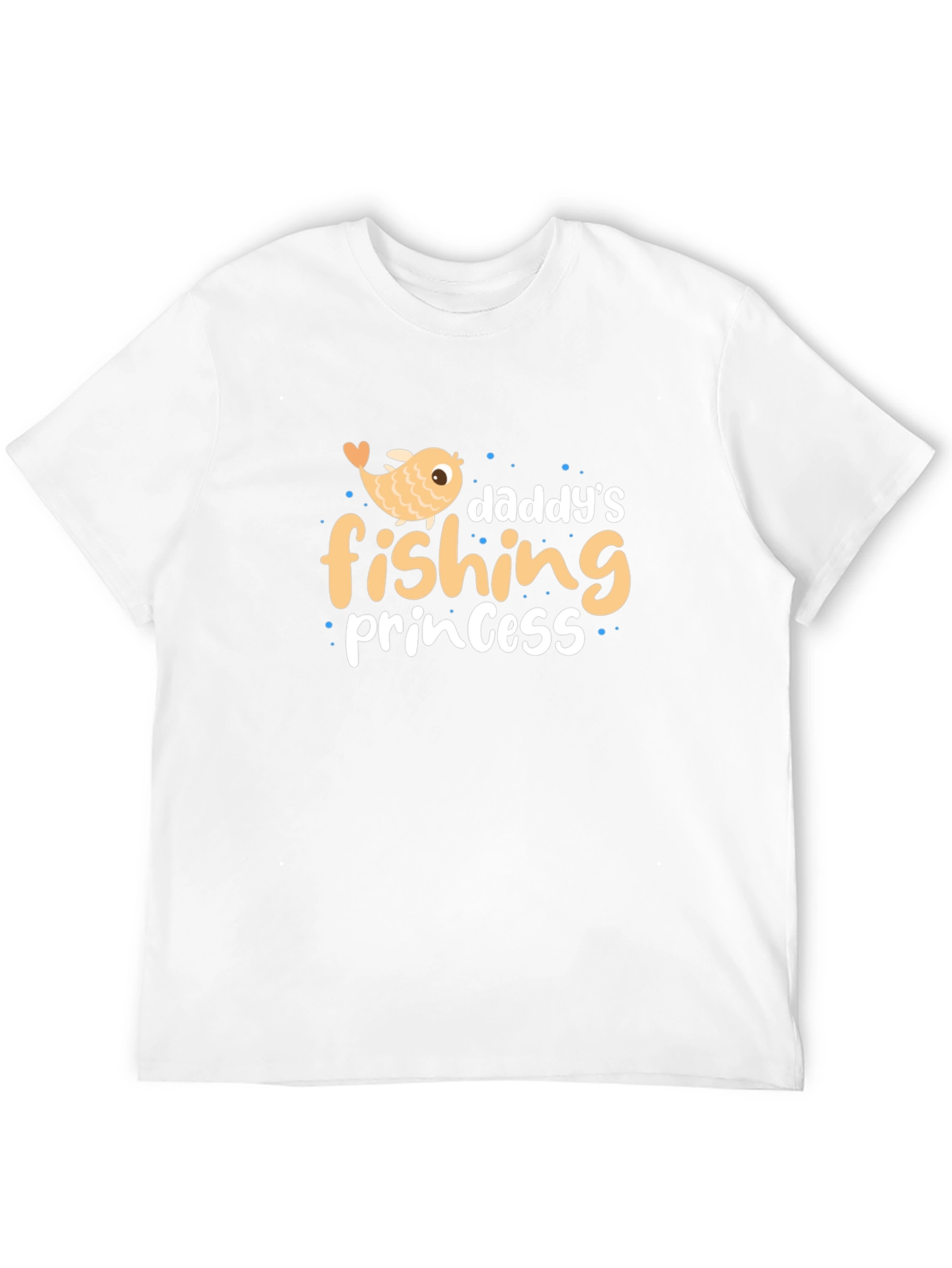 Daddys Fishing Princess Black T-Shirt