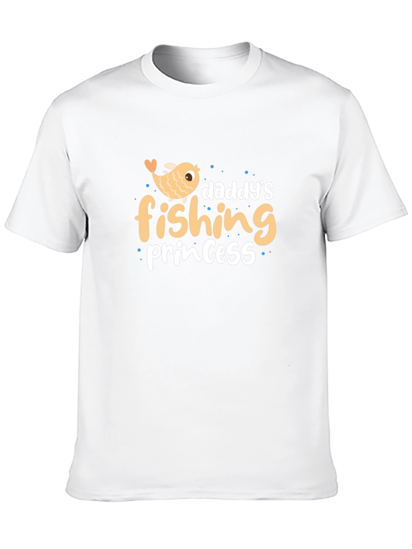 Daddys Fishing Princess Black T-Shirt