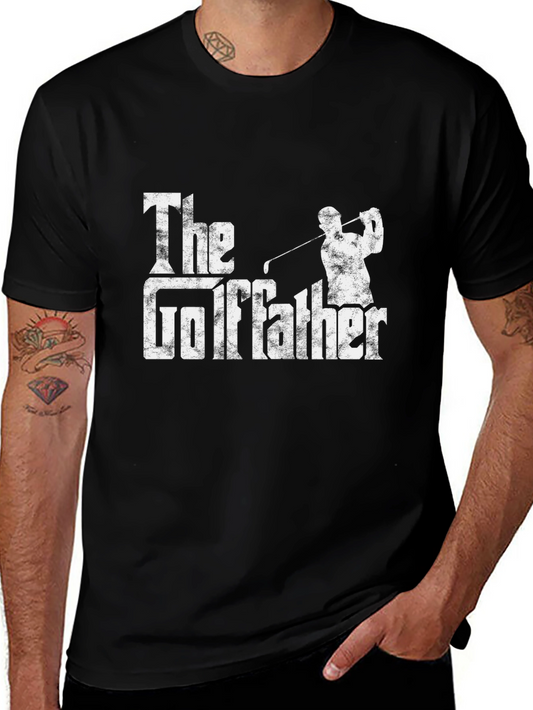 The Golfather Funny Golf Lover Black T-Shirt