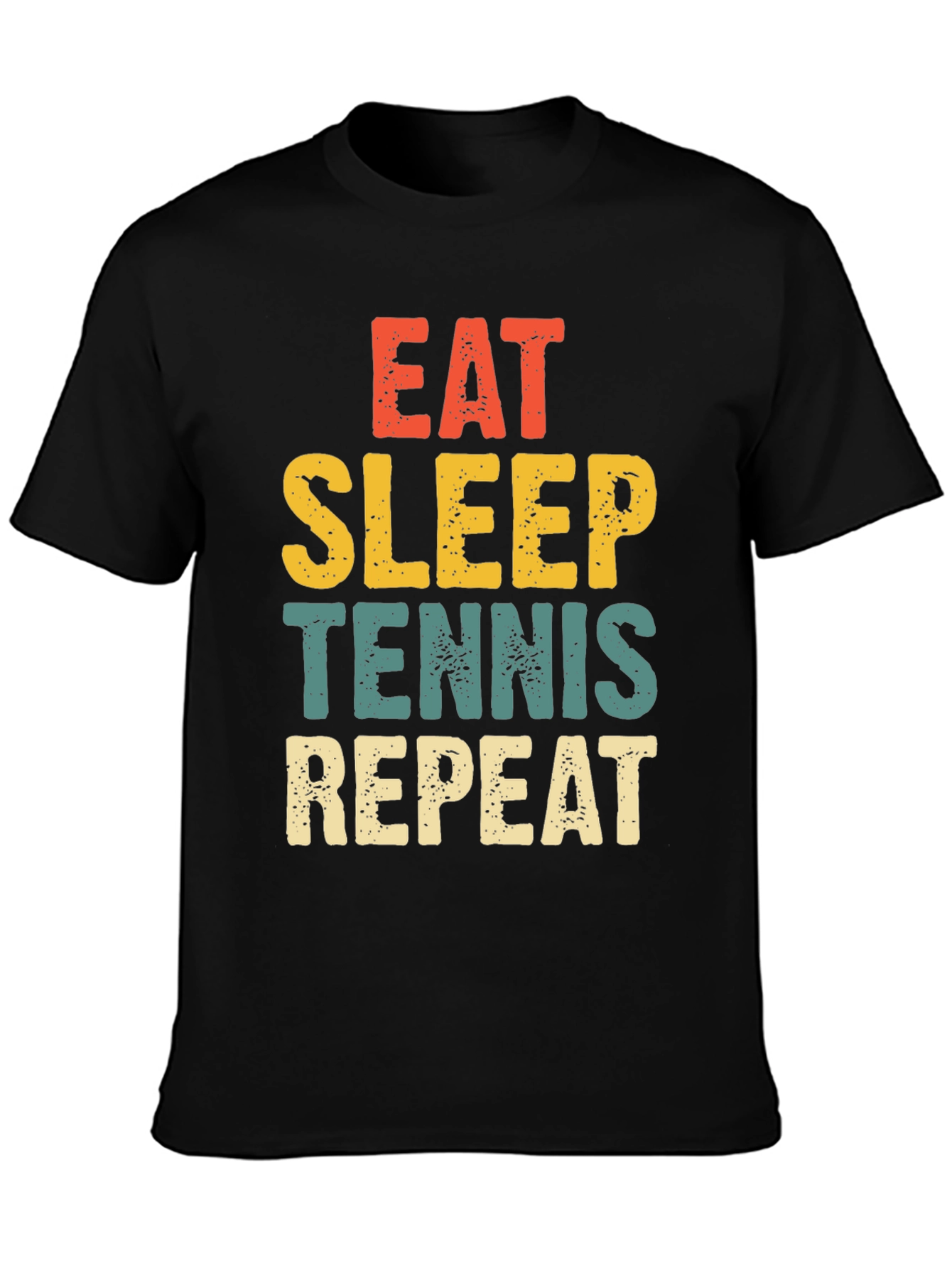 Eat Sleep Tennis Repeat Graphic T-Shirt