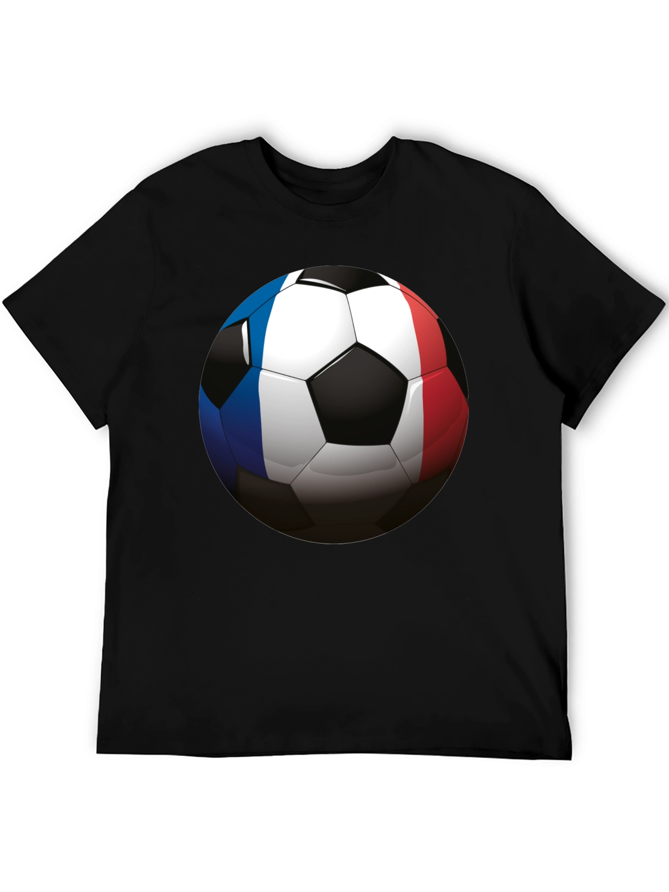 France Soccer Ball T-Shirt - Black