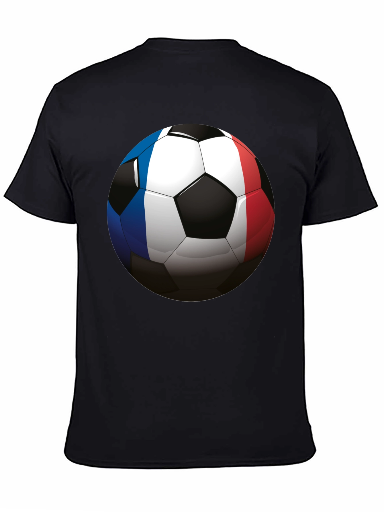 France Soccer Ball T-Shirt - Black