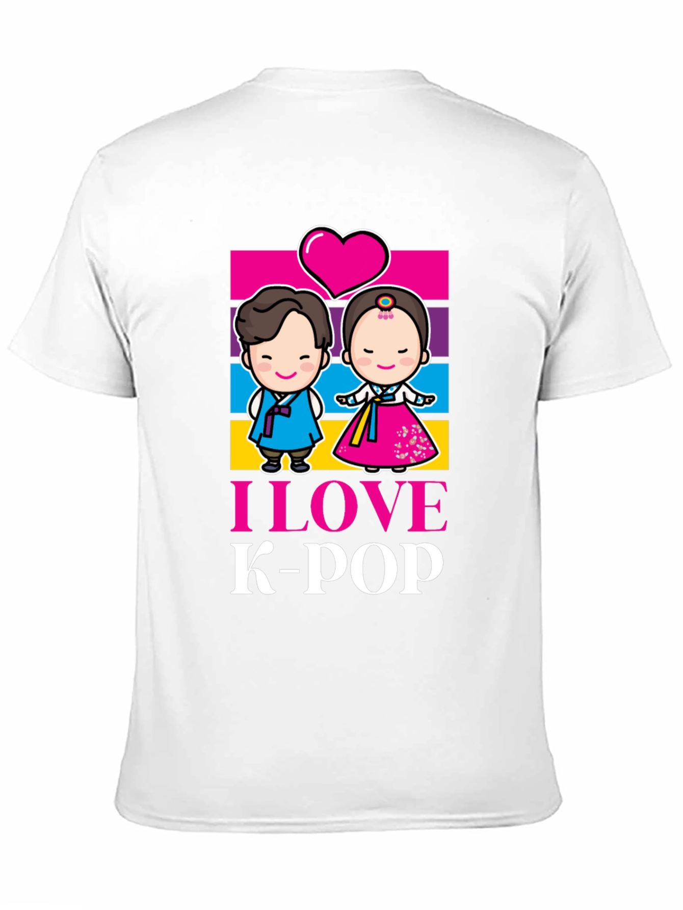 I Love K-Pop Graphic T-Shirt Korean Music Tee