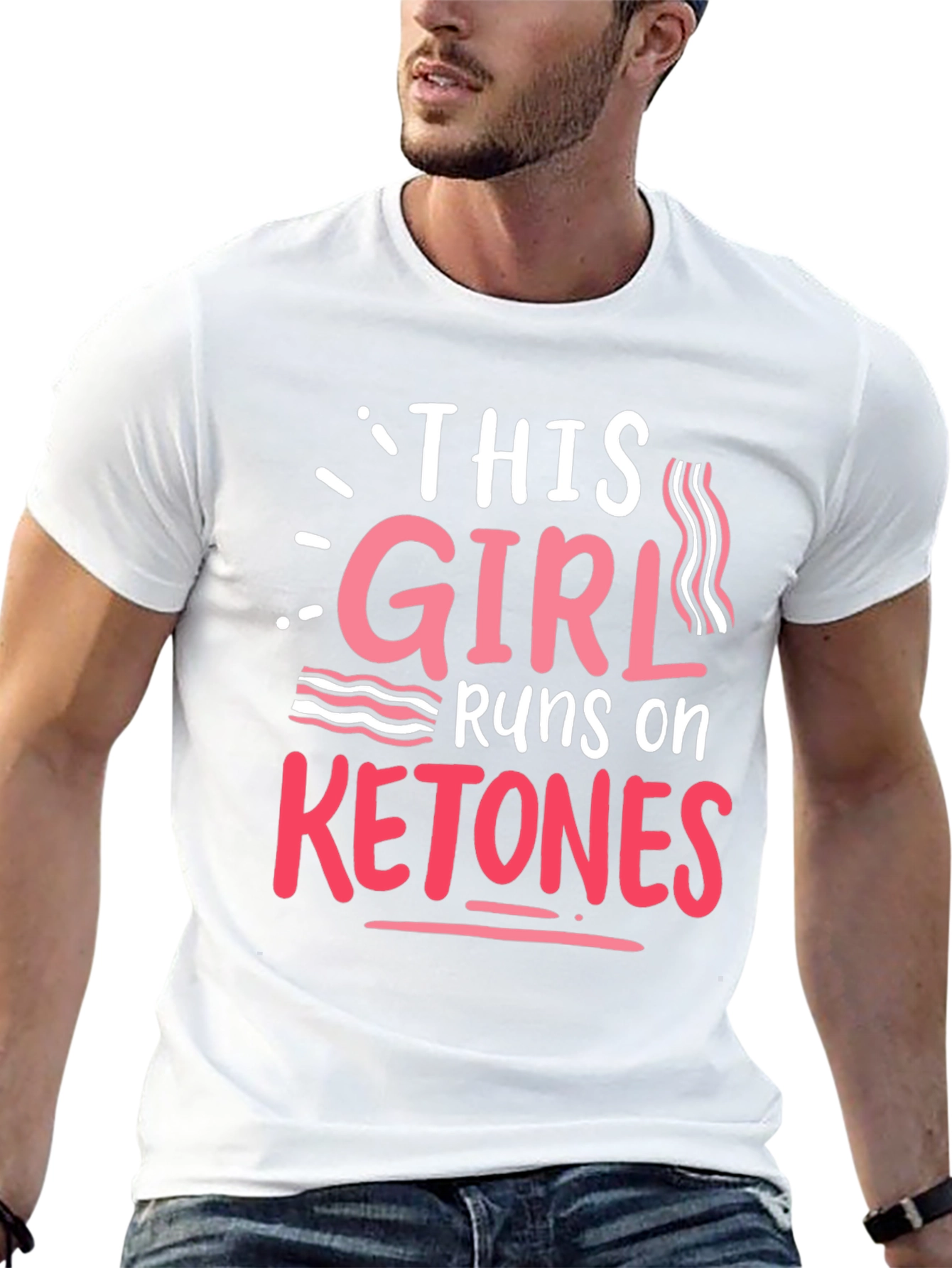 This Girl Runs On Ketones - Keto Diet T-Shirt