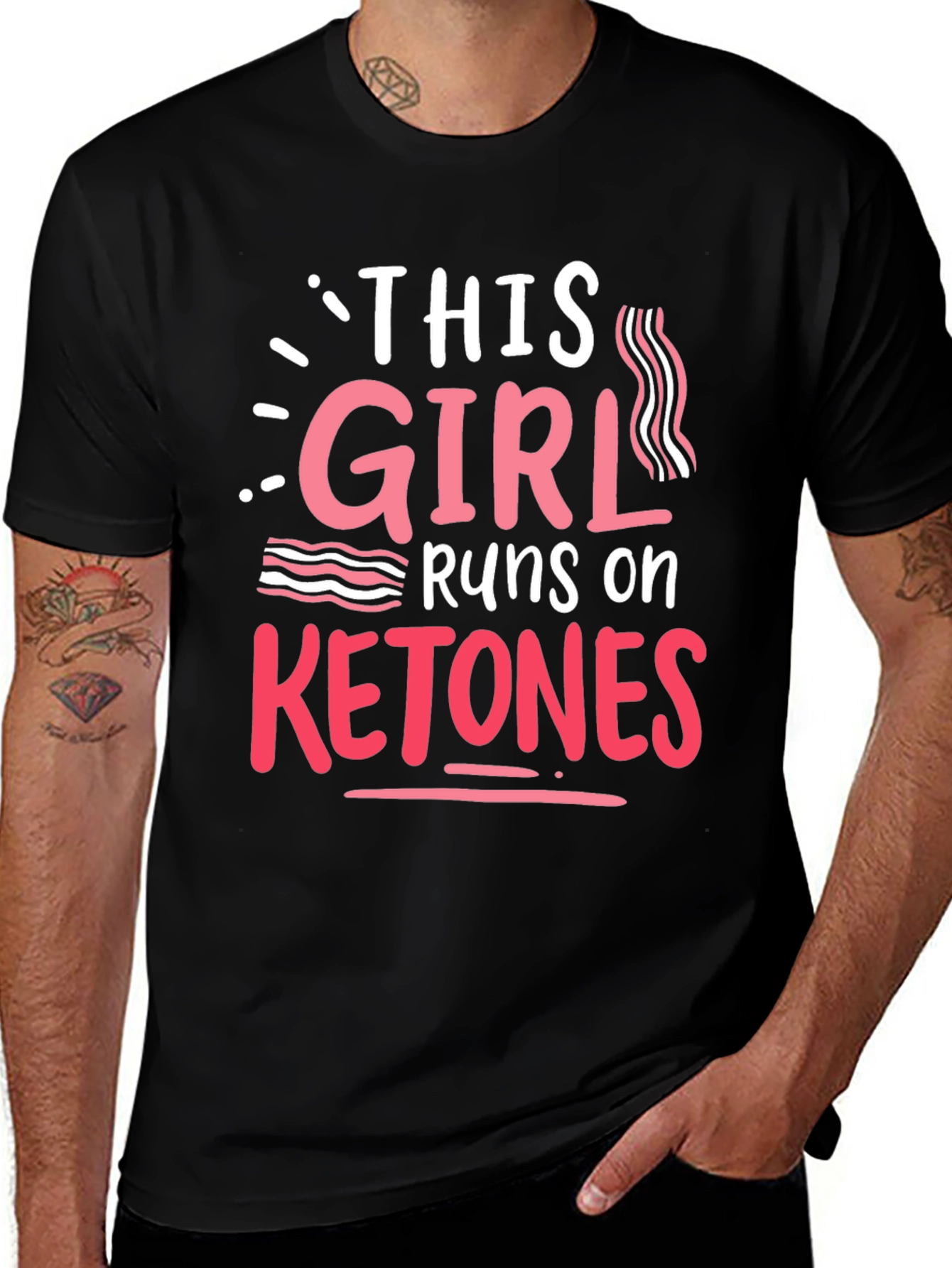 This Girl Runs On Ketones - Keto Diet T-Shirt