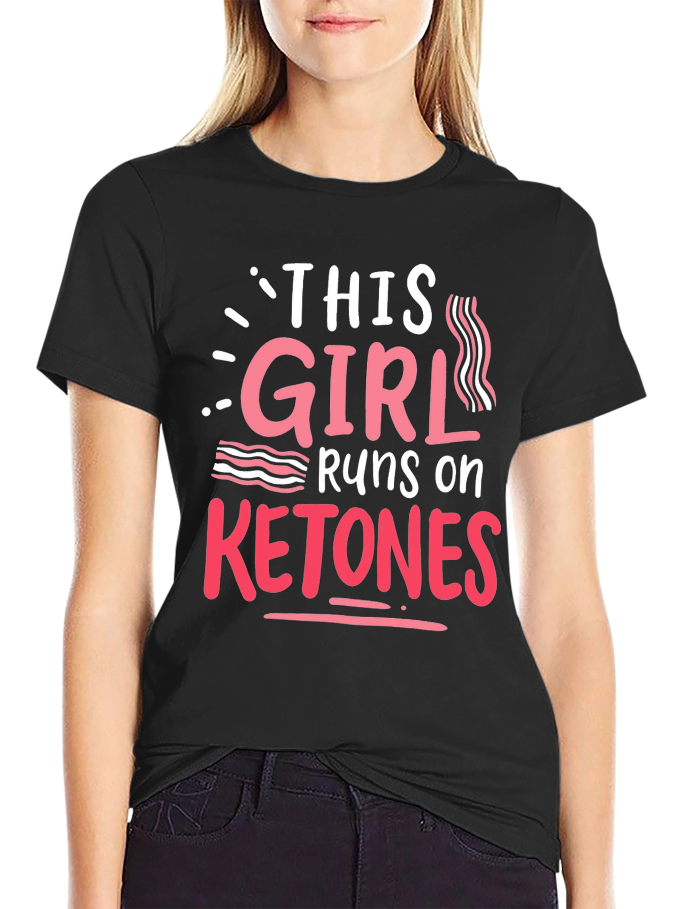 This Girl Runs On Ketones - Keto Diet T-Shirt