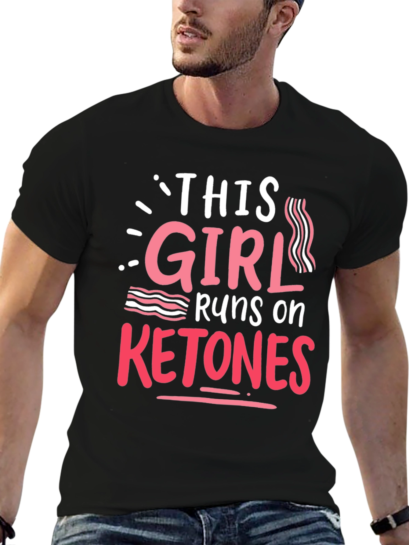 This Girl Runs On Ketones - Keto Diet T-Shirt