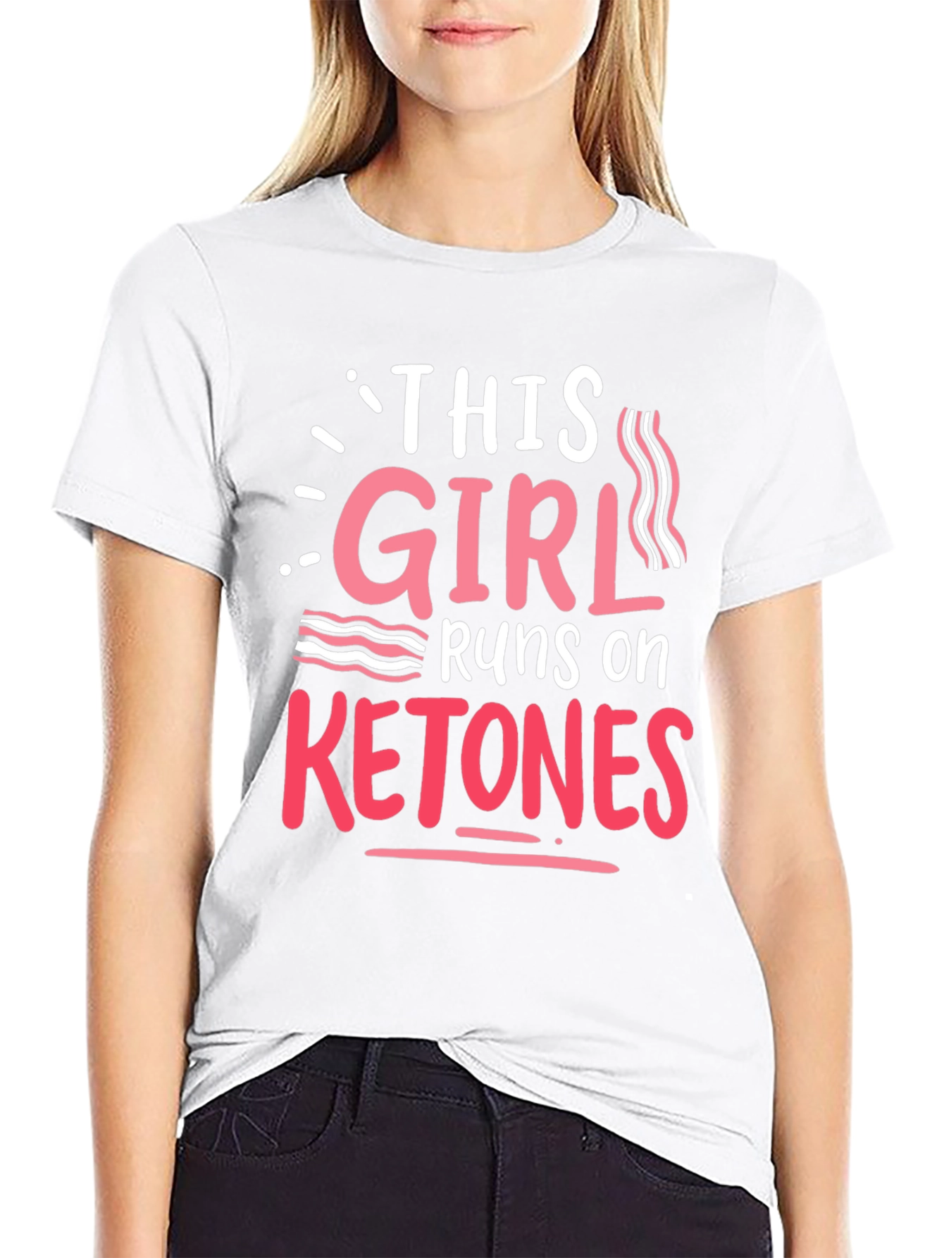 This Girl Runs On Ketones - Keto Diet T-Shirt