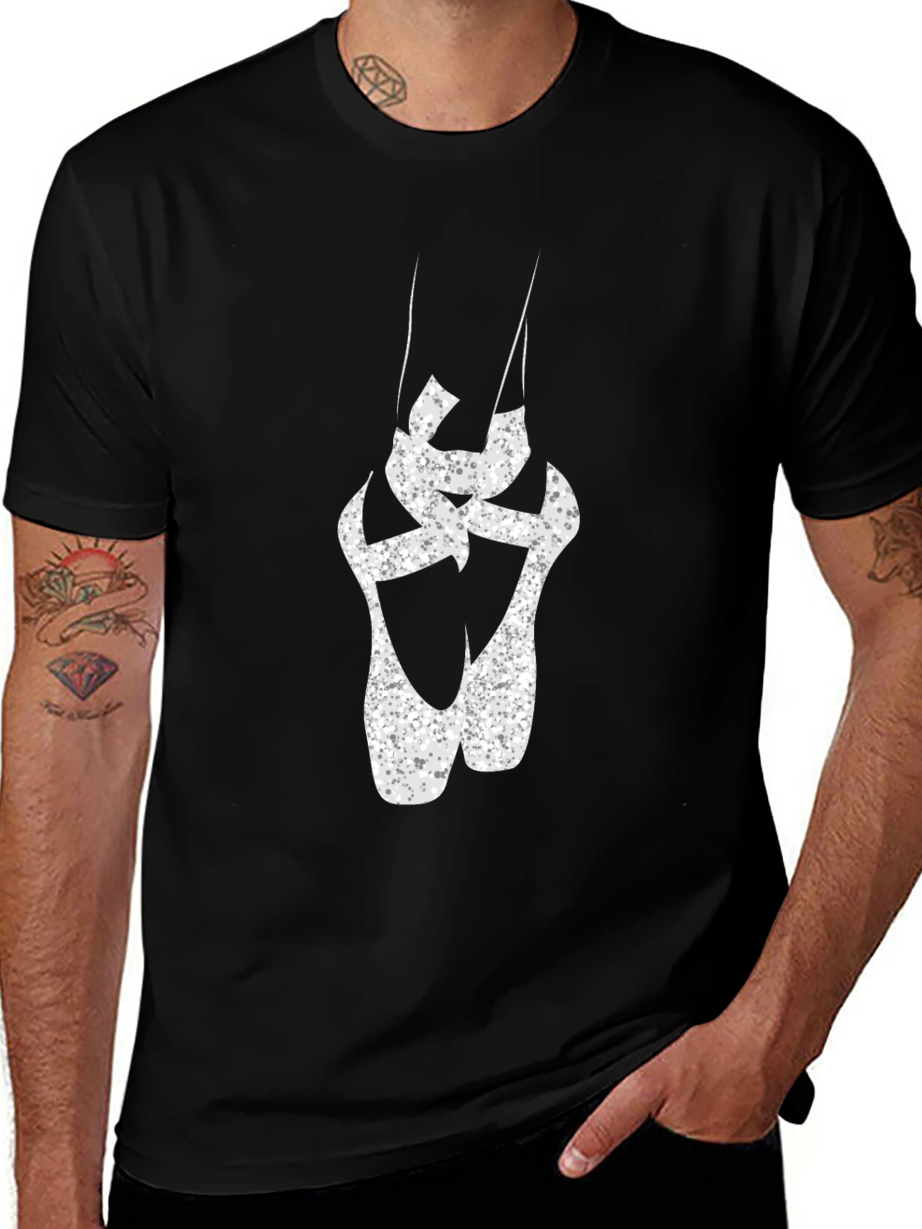 Ballet Pointe Shoe Graphic Tee - Stylish Dancer Shirt