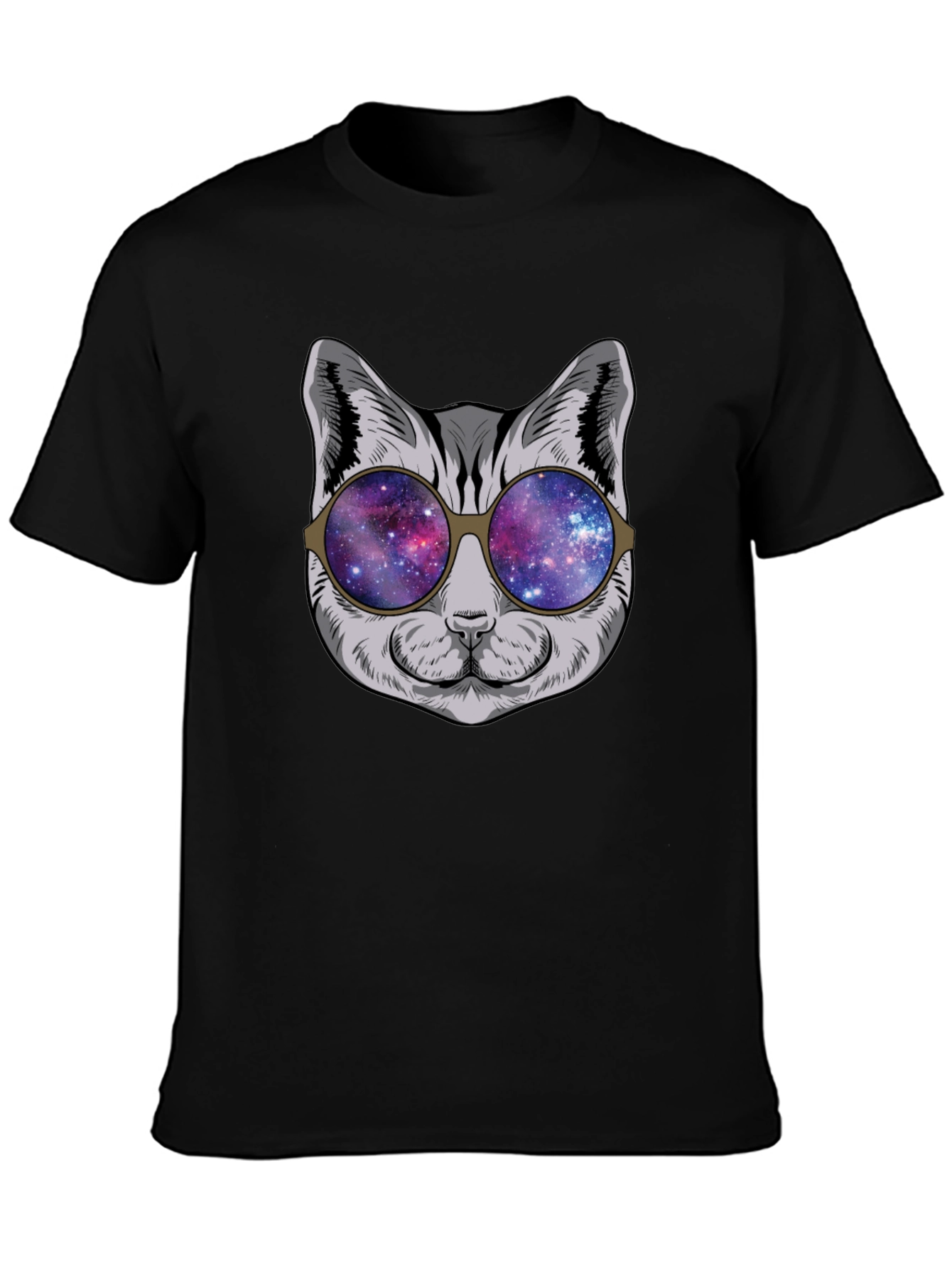 Cool Cat Galaxy Sunglasses Graphic Tee