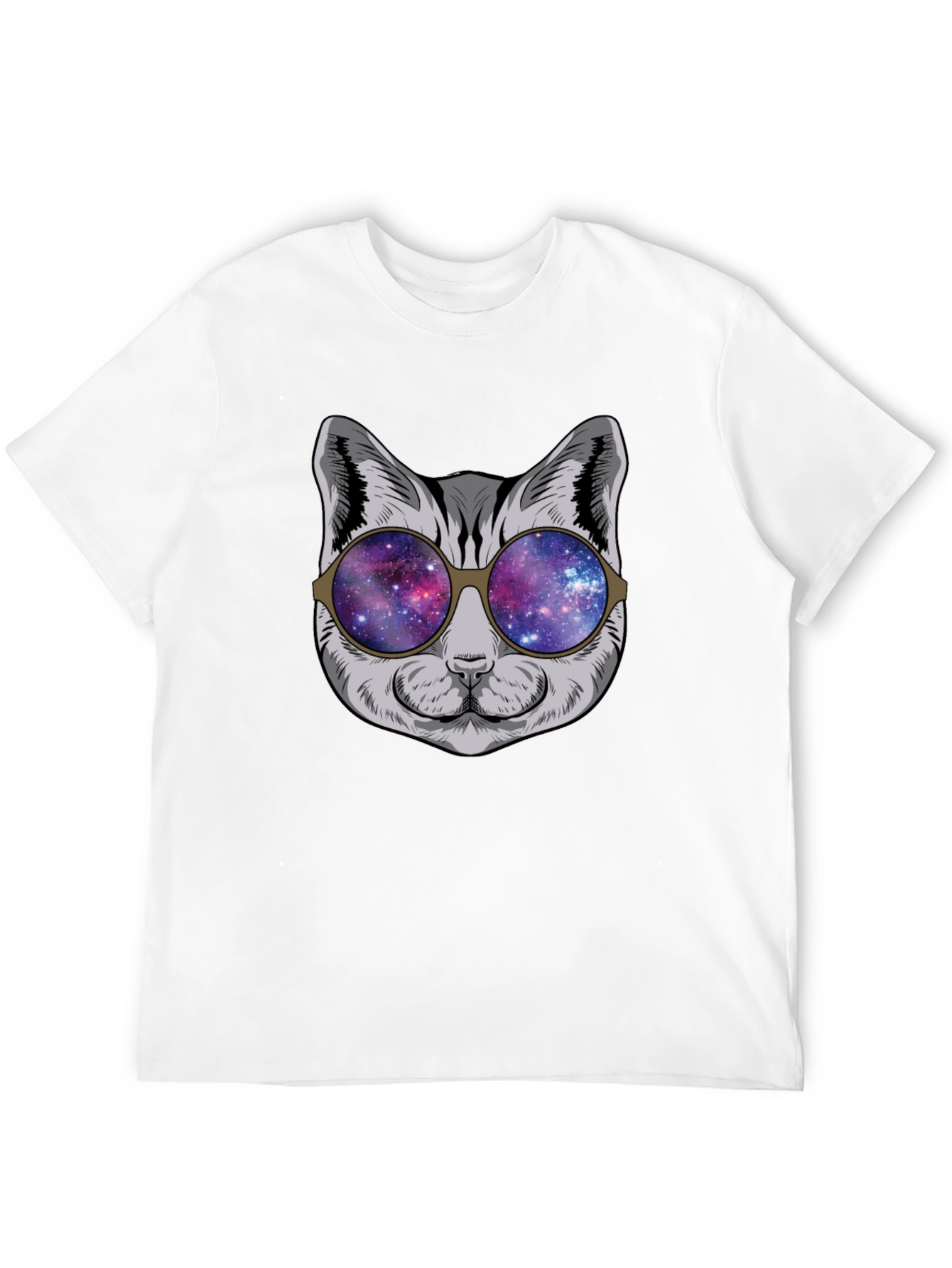 Cool Cat Galaxy Sunglasses Graphic Tee