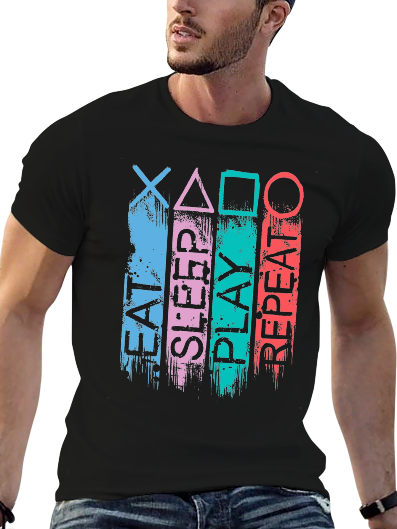 Eat Sleep Play Repeat Gamer T-Shirt