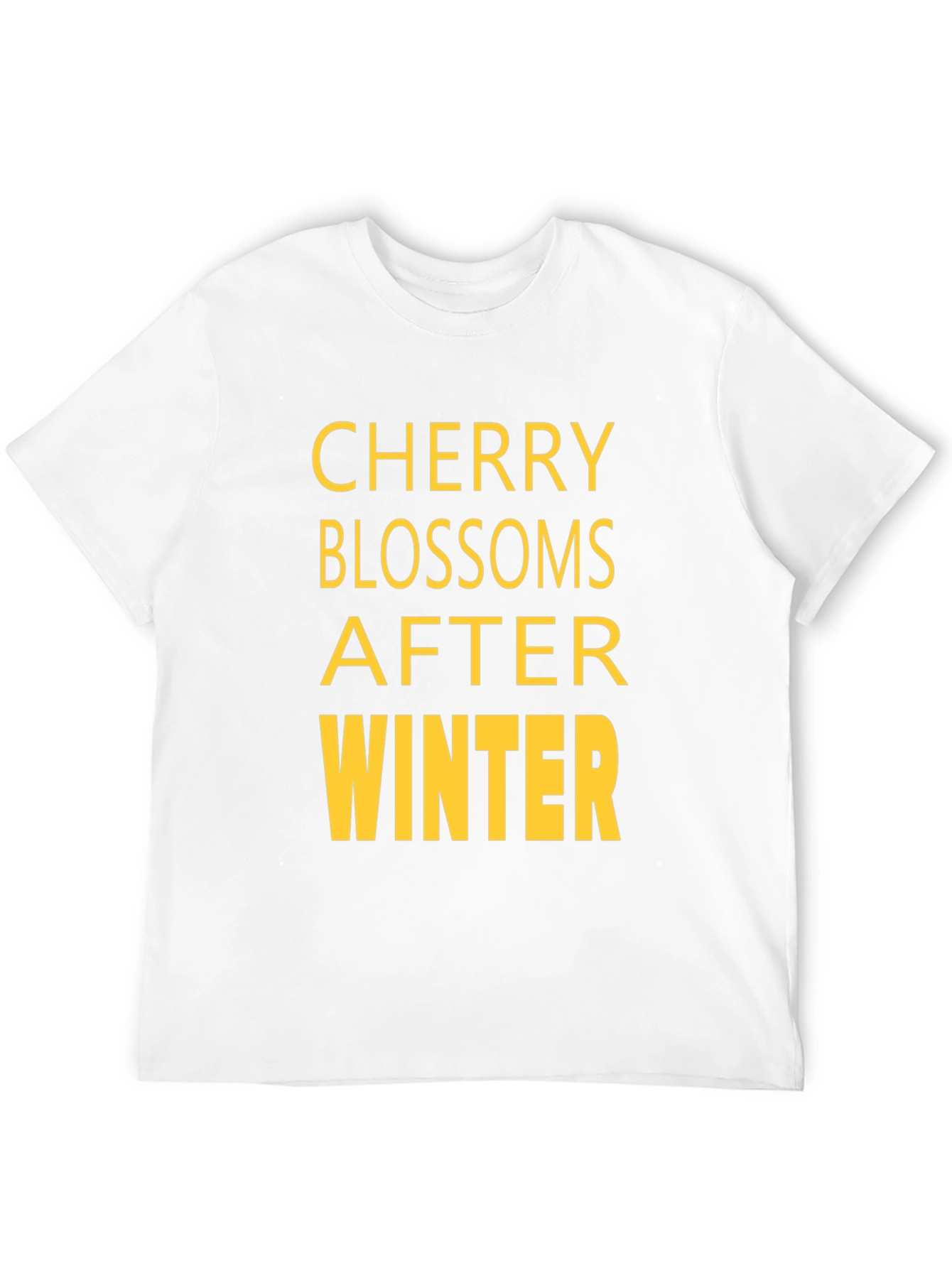 Cherry Blossoms After Winter Black T-Shirt
