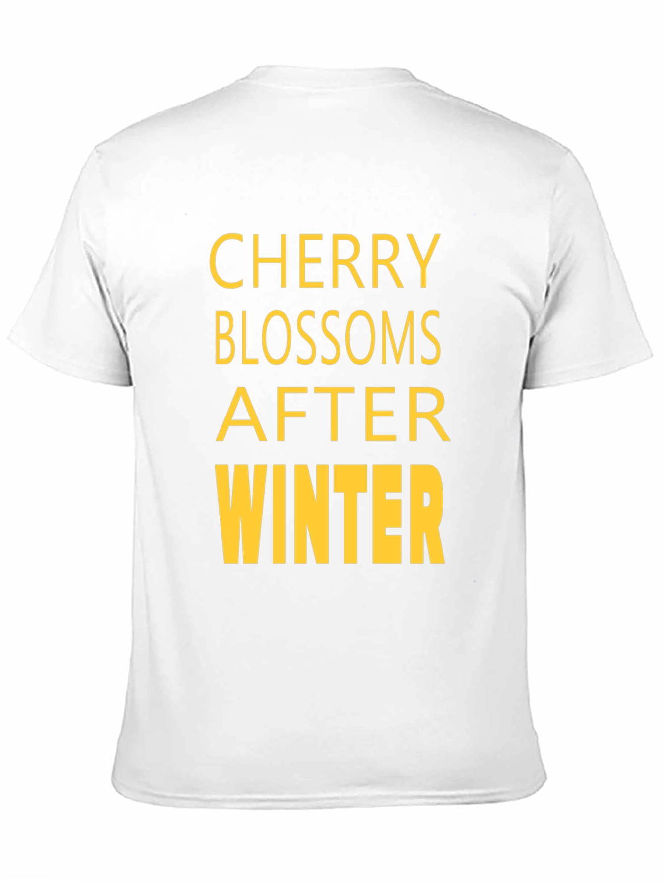 Cherry Blossoms After Winter Black T-Shirt