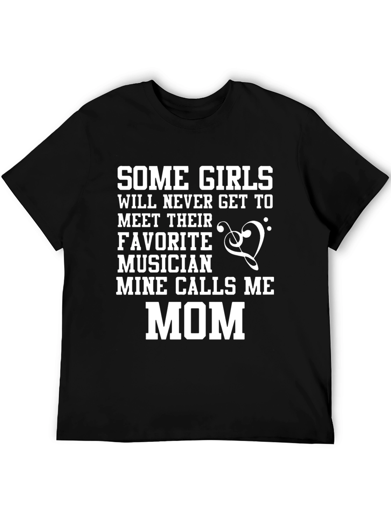 Musician Mom Graphic T-Shirt - Black Cotton Tee