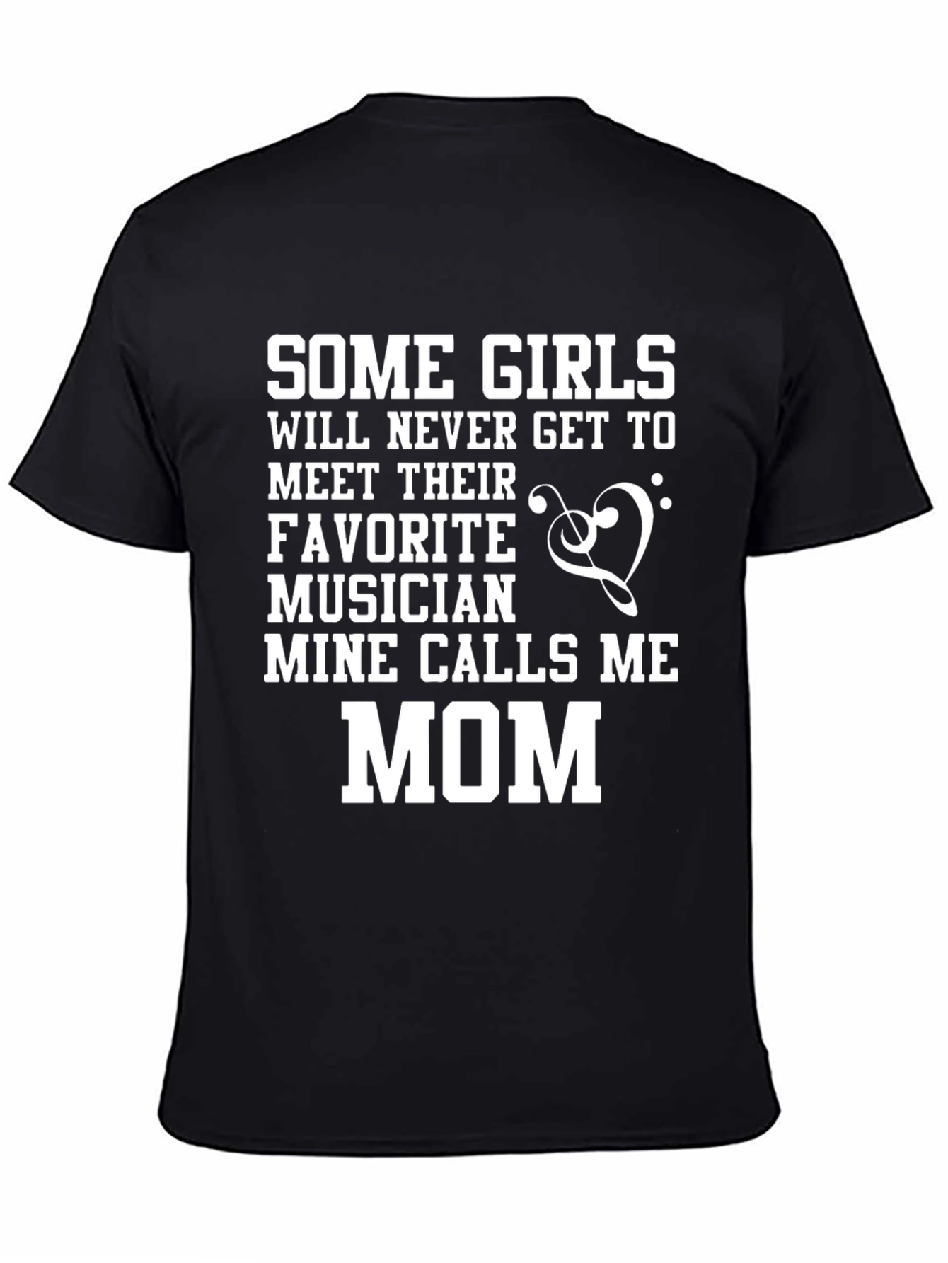 Musician Mom Graphic T-Shirt - Black Cotton Tee