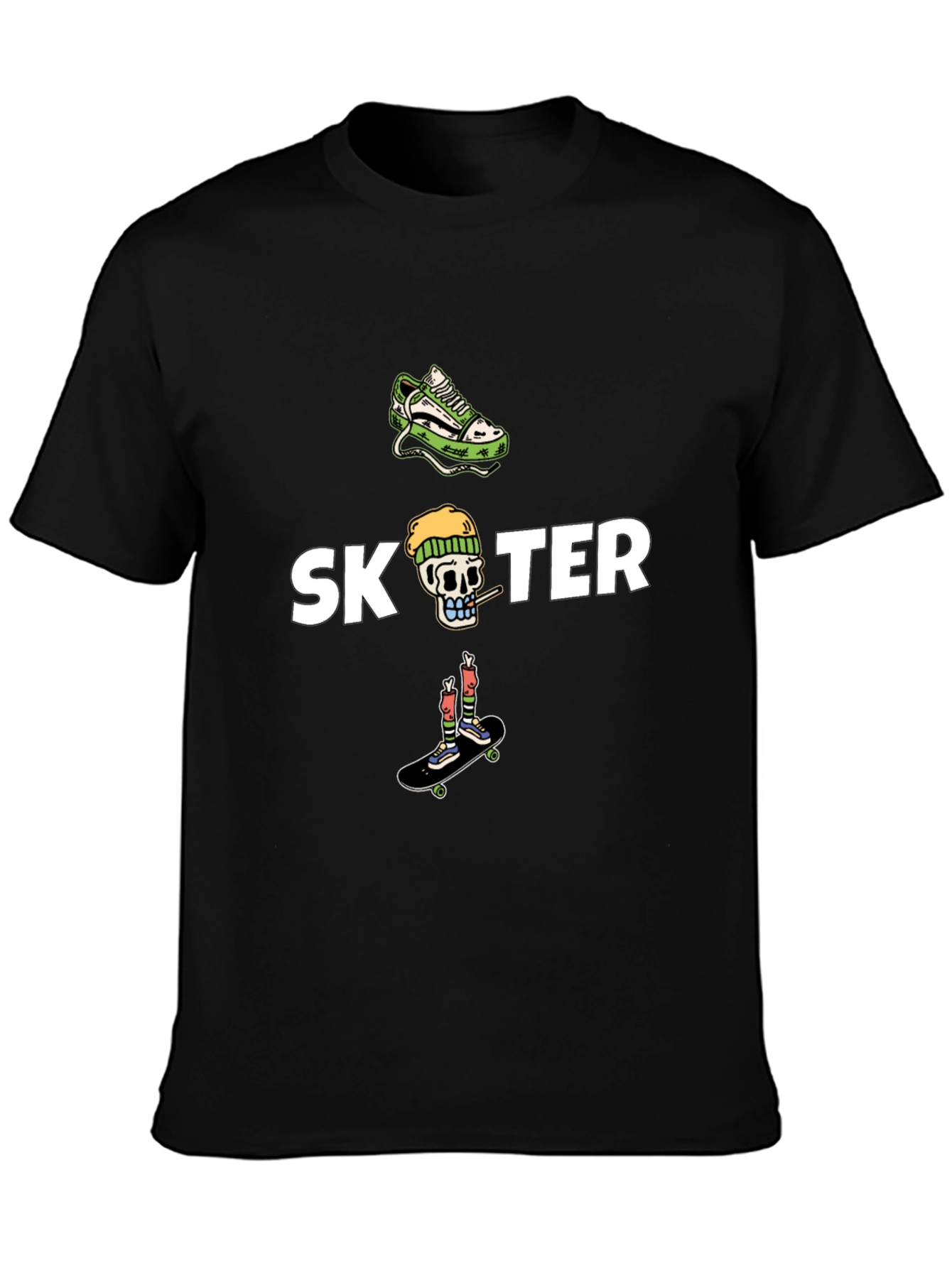 Skater Graphic Tee - Cool & Casual