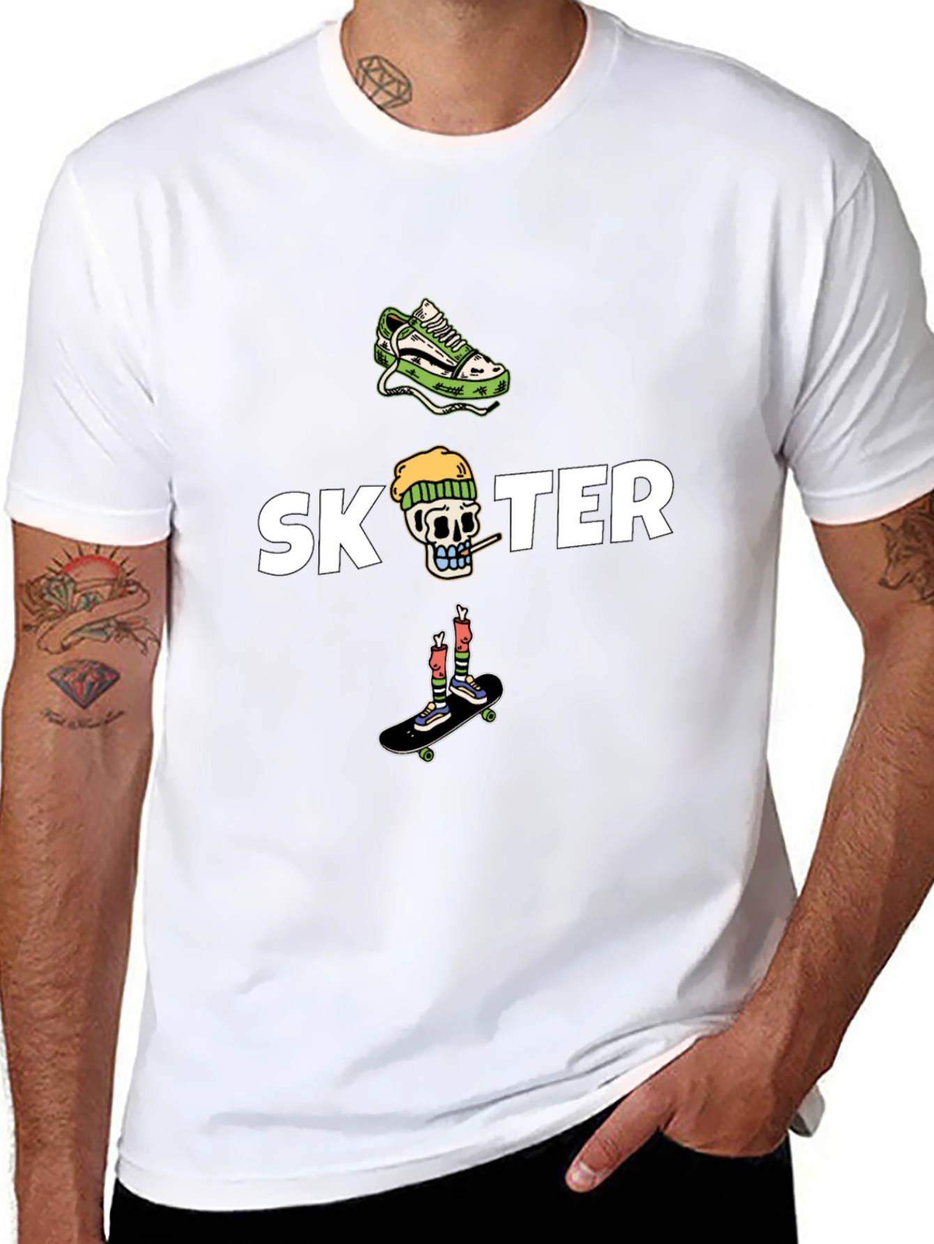 Skater Graphic Tee - Cool & Casual