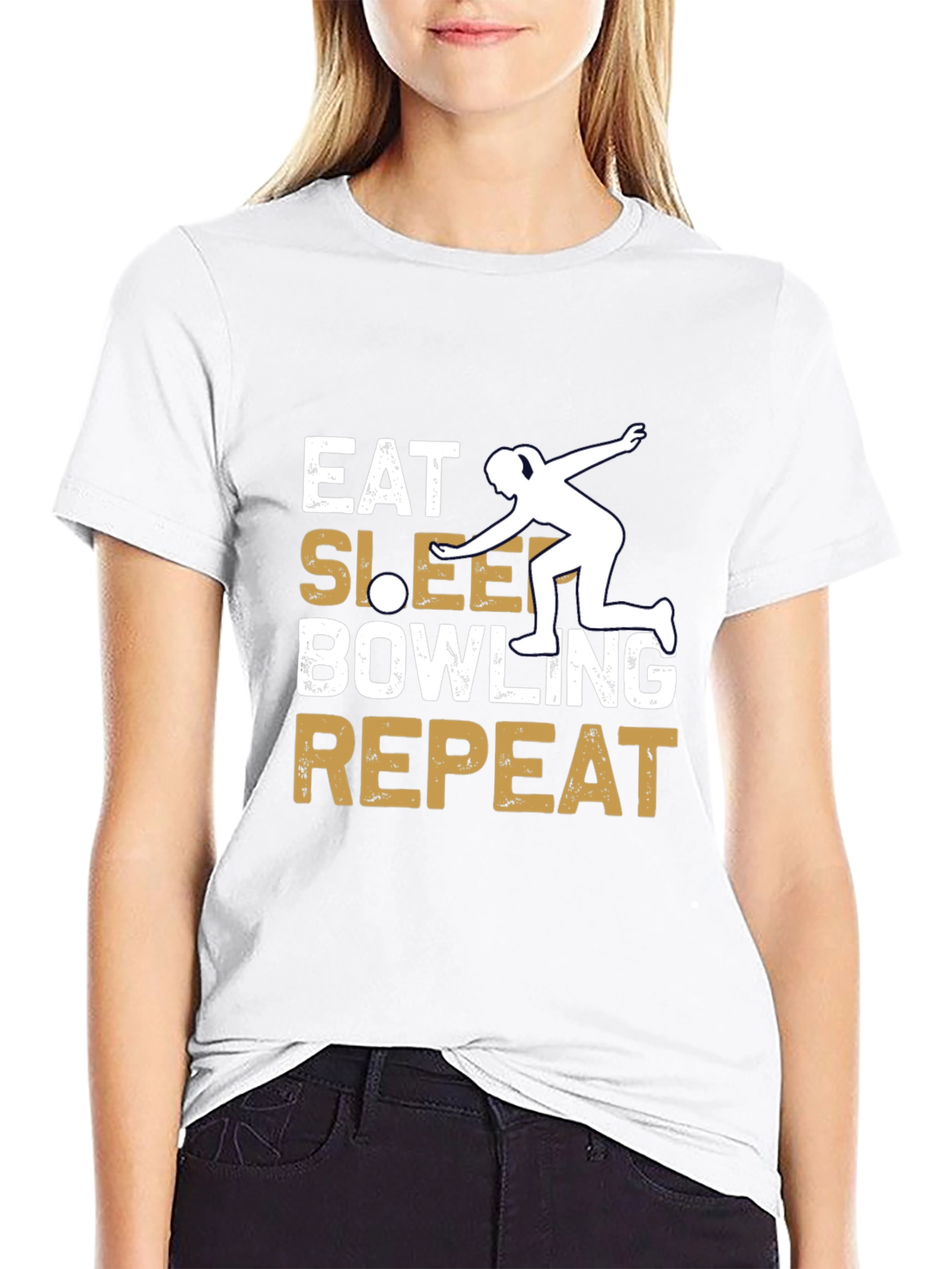 Eat Sleep Bowling Repeat T-Shirt