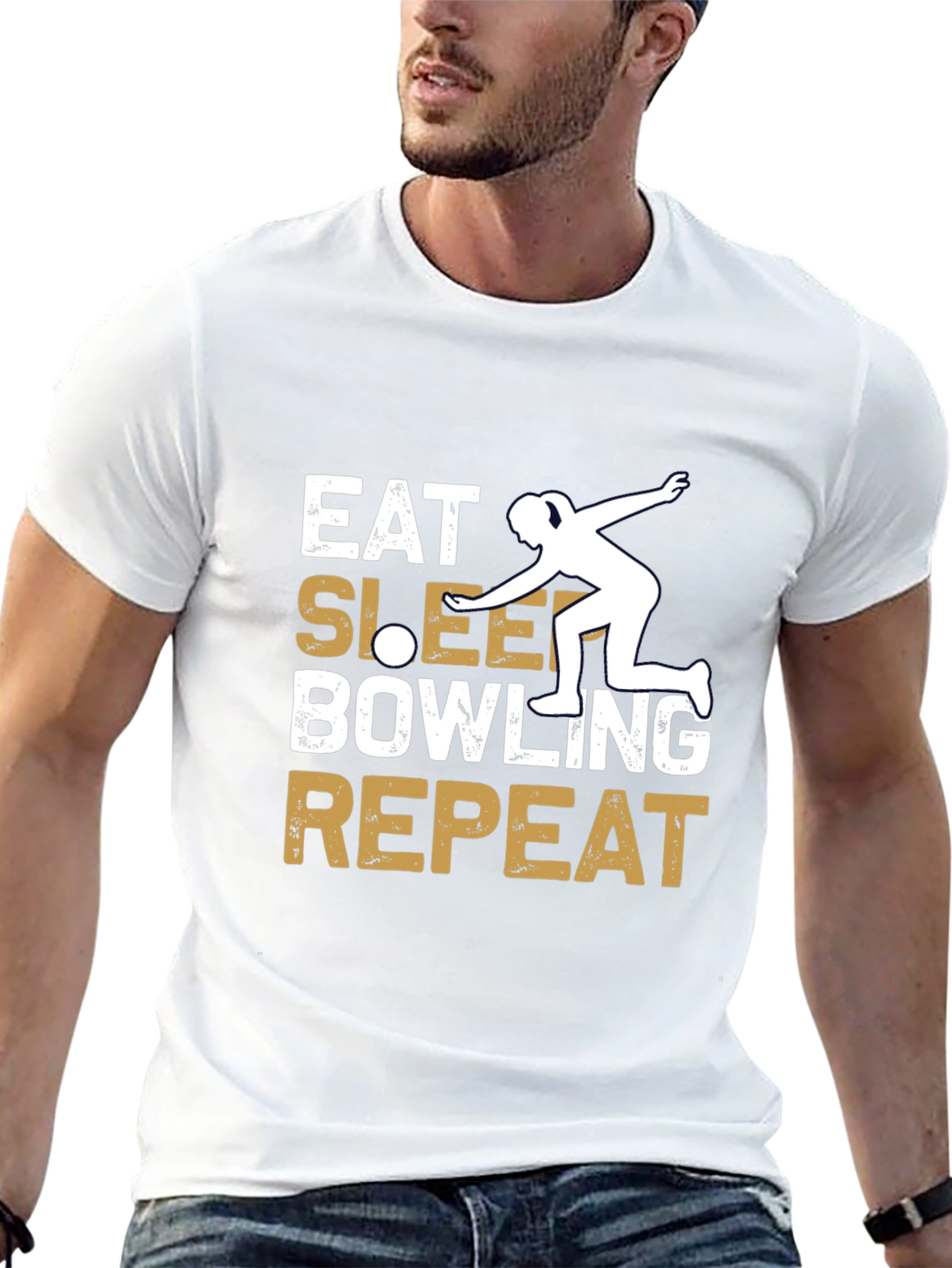 Eat Sleep Bowling Repeat T-Shirt
