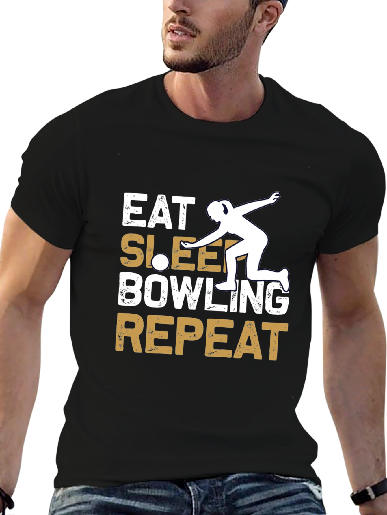 Eat Sleep Bowling Repeat T-Shirt